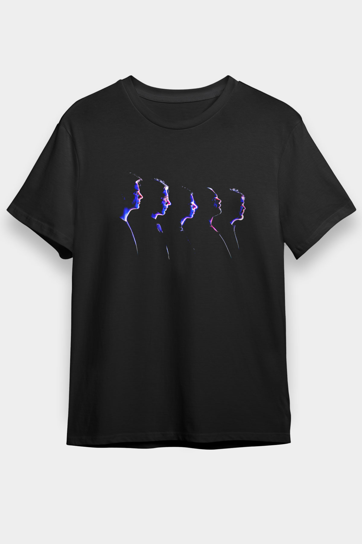 Alphaville Baskılı Unisex Siyah Tişört - Tshirt
