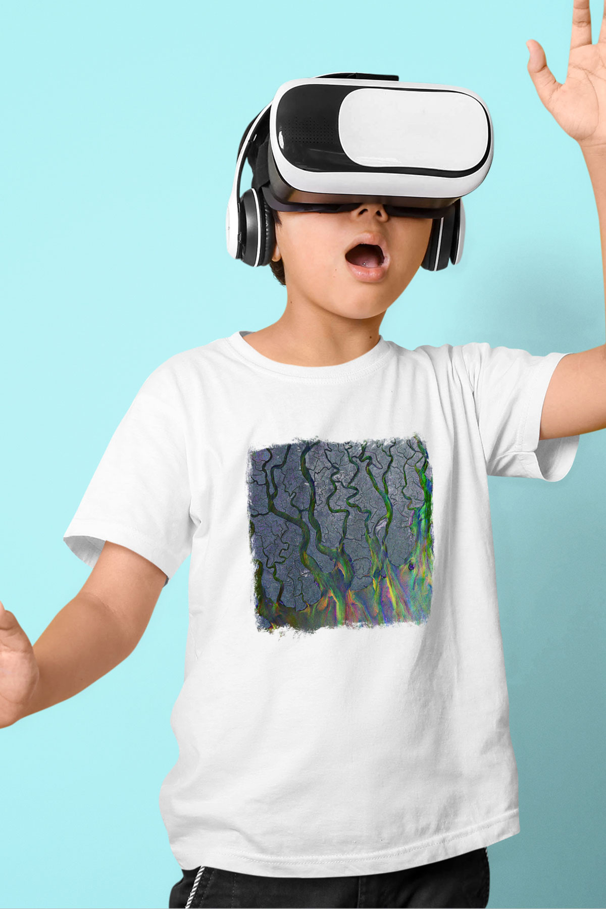 Alt-J Baskılı Unisex Beyaz Çocuk Tişört