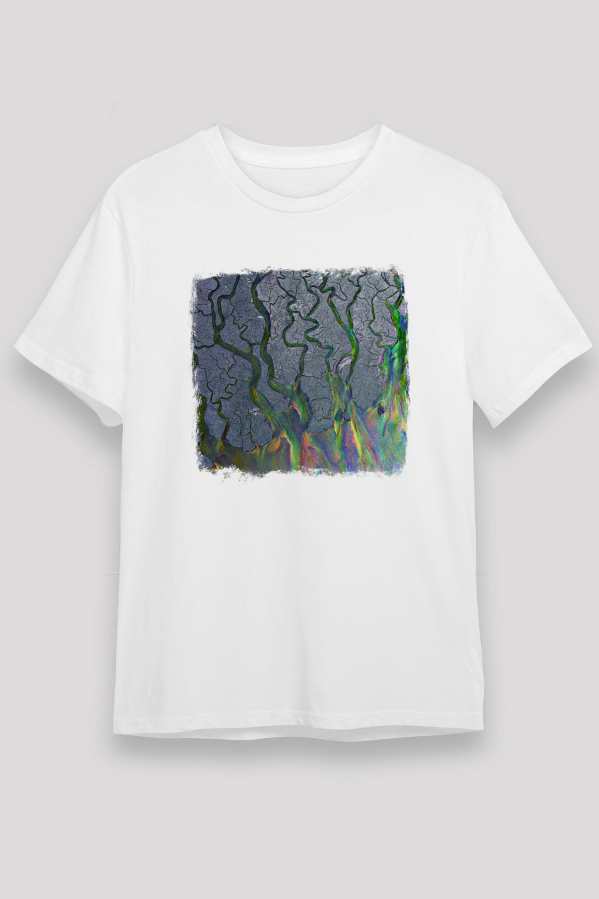 Alt-J Baskılı Unisex Beyaz Tişört