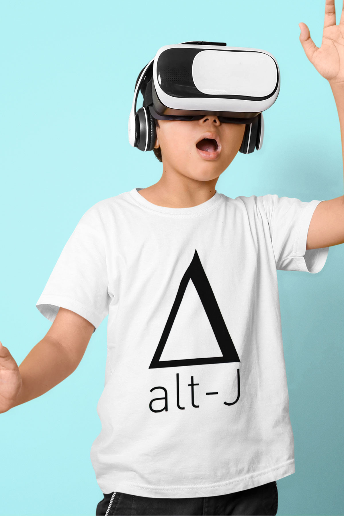 Alt-J Beyaz Unisex Çocuk Tişört