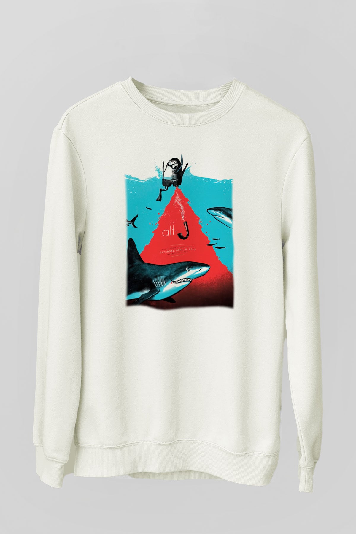 Alt-J Beyaz Unisex Sweatshirt