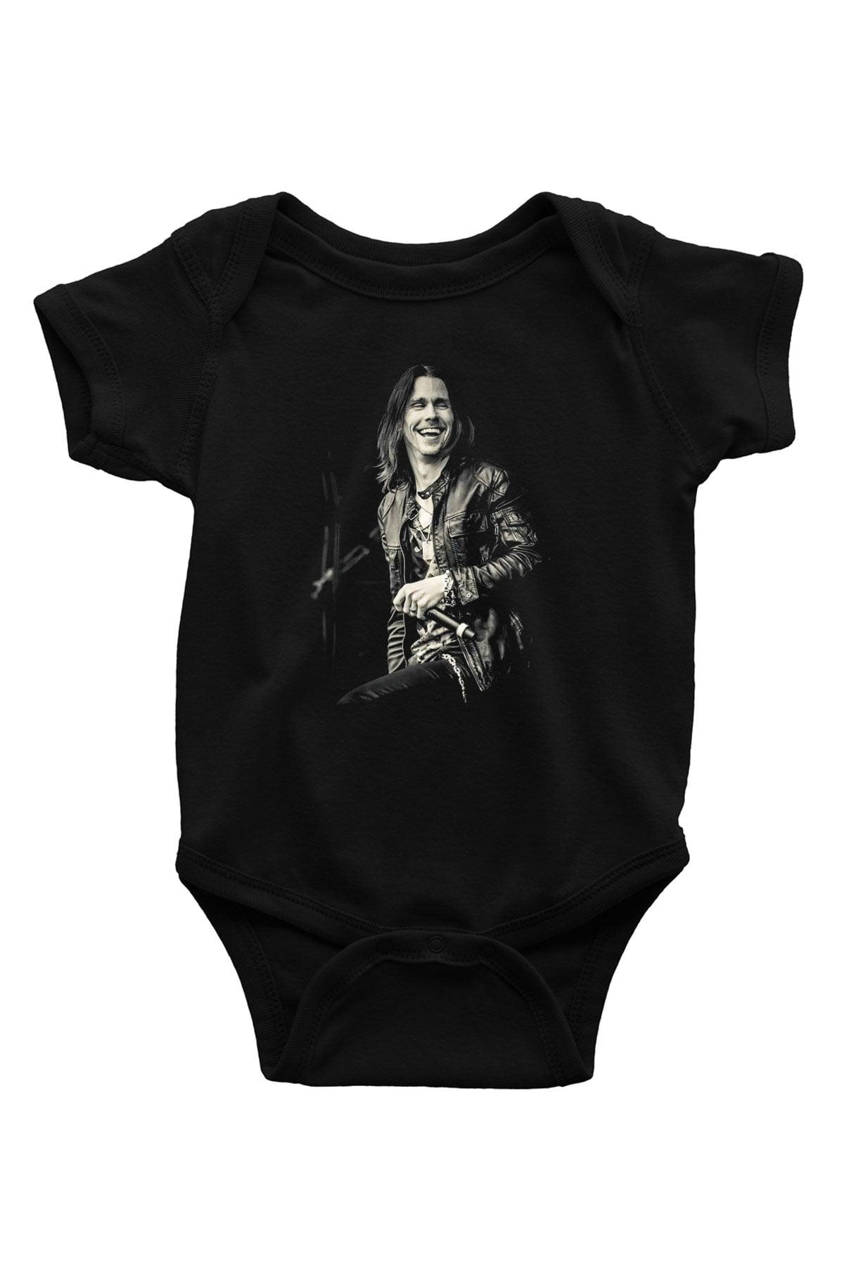 Alter Bridge Baskılı Siyah Bebek Body - Zıbın