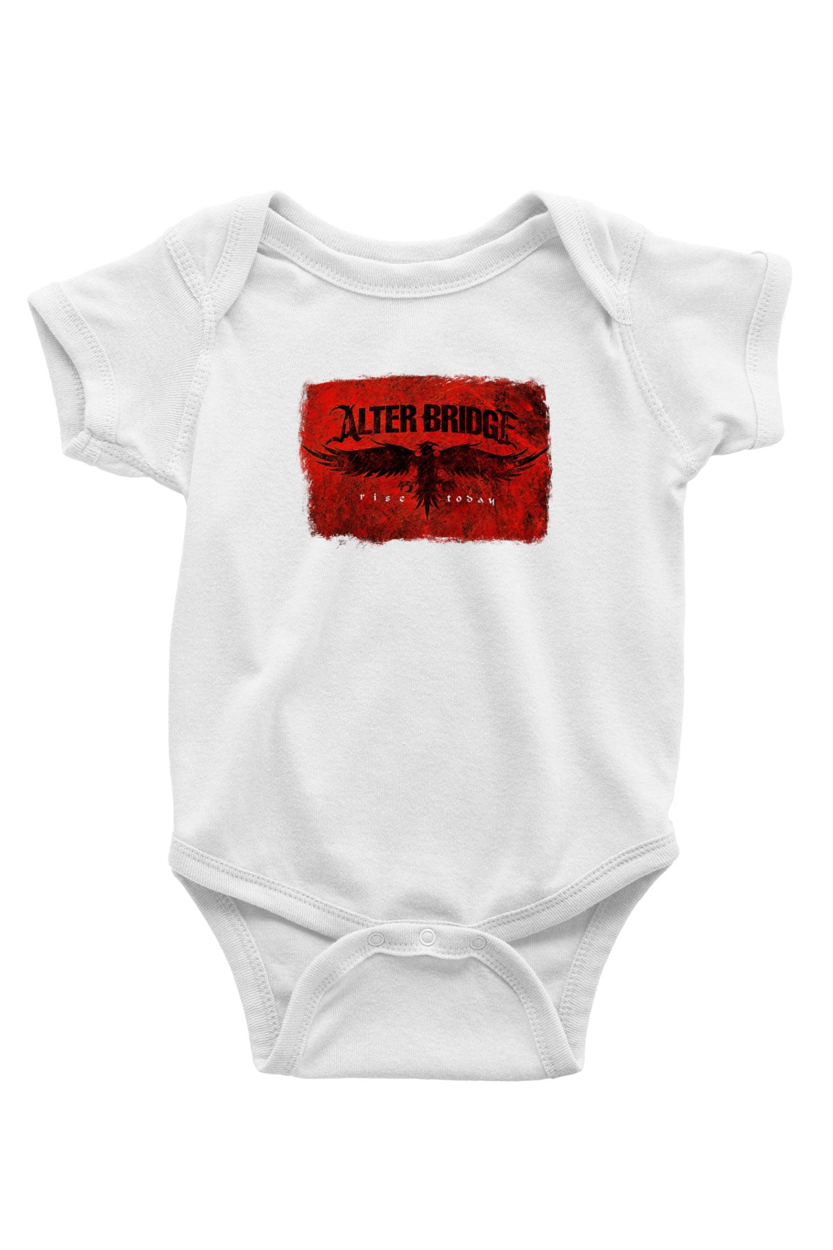 Alter Bridge Baskılı Unisex Beyaz Bebek Body - Zıbın
