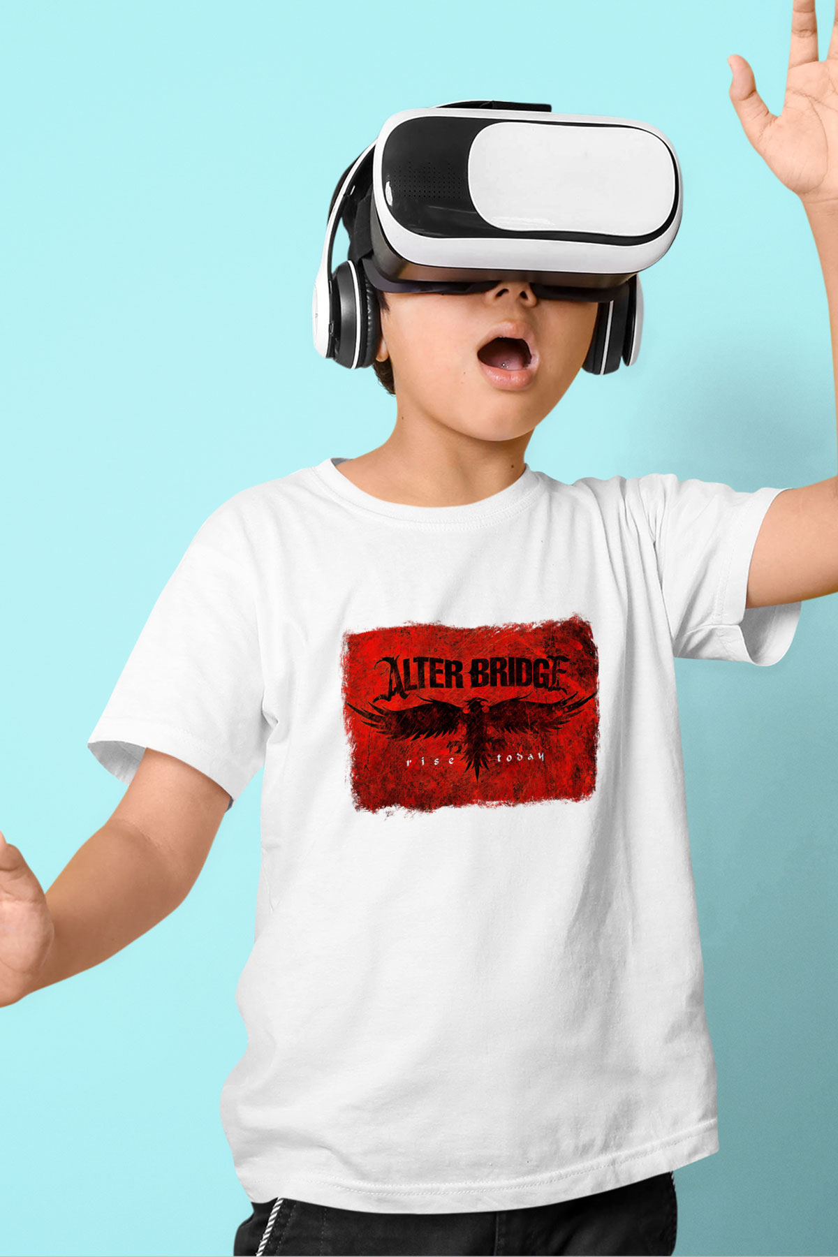 Alter Bridge Baskılı Unisex Beyaz Çocuk Tişört