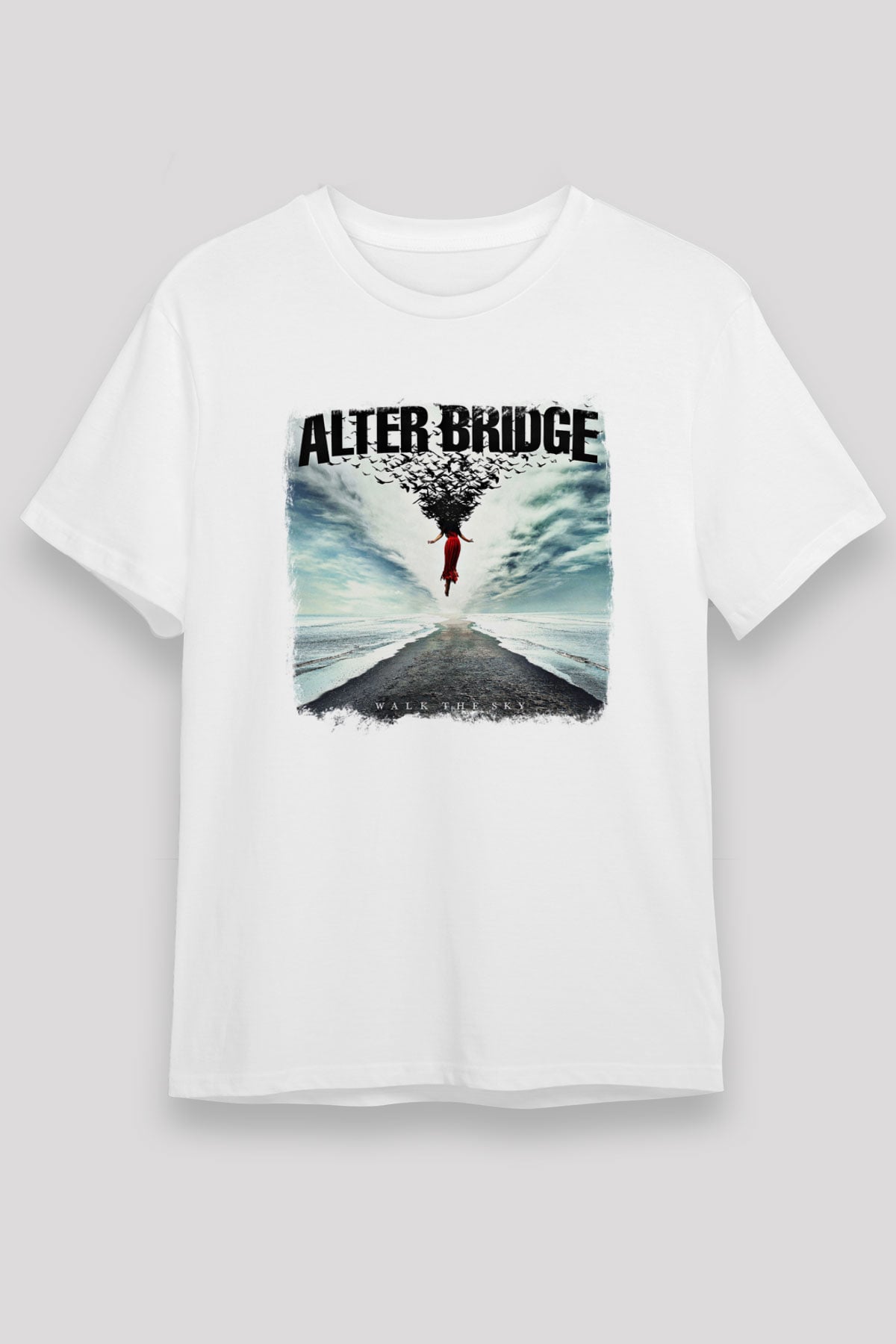Alter Bridge Baskılı Unisex Beyaz Tişört