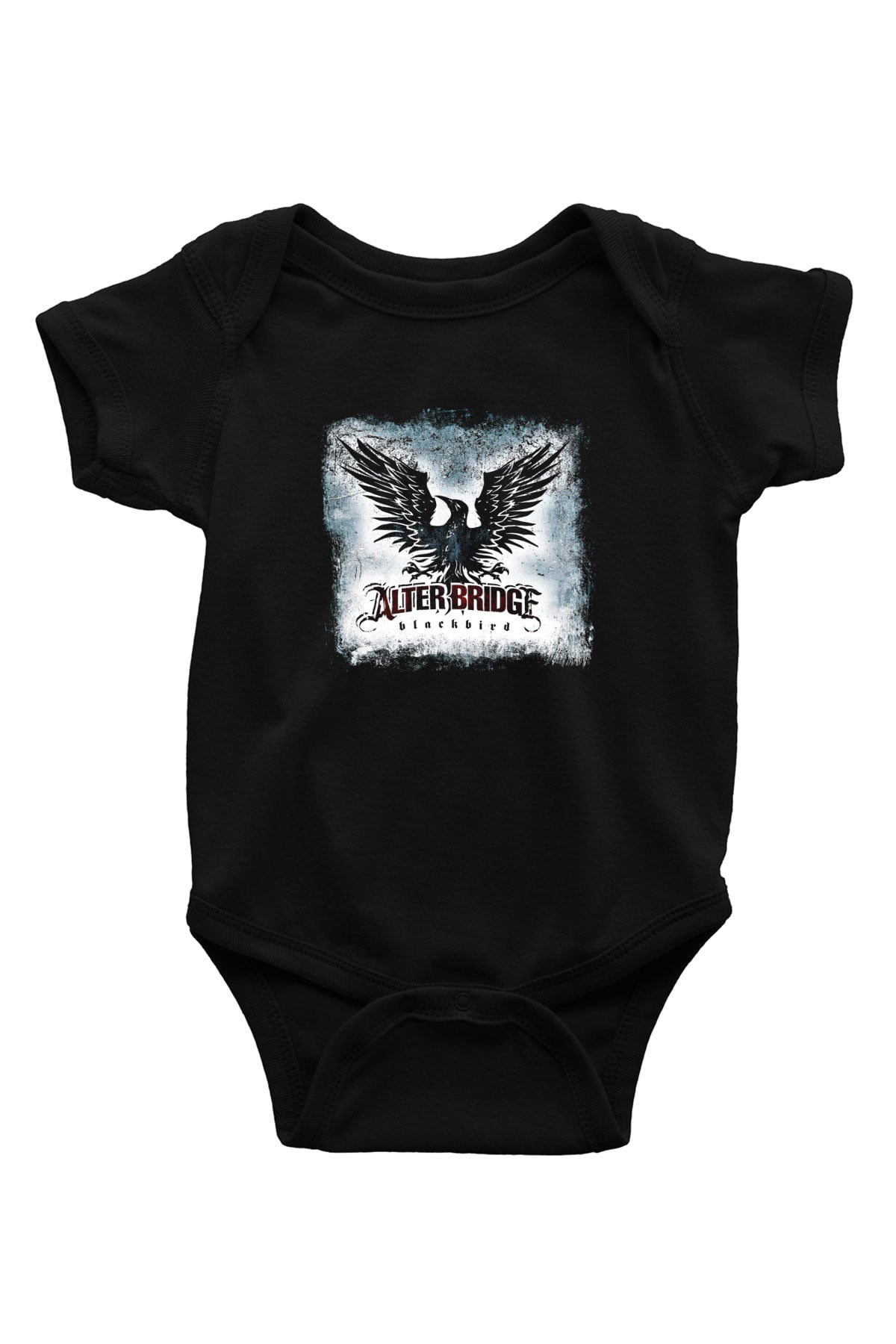 Alter Bridge Baskılı Unisex Siyah Bebek Body - Zıbın