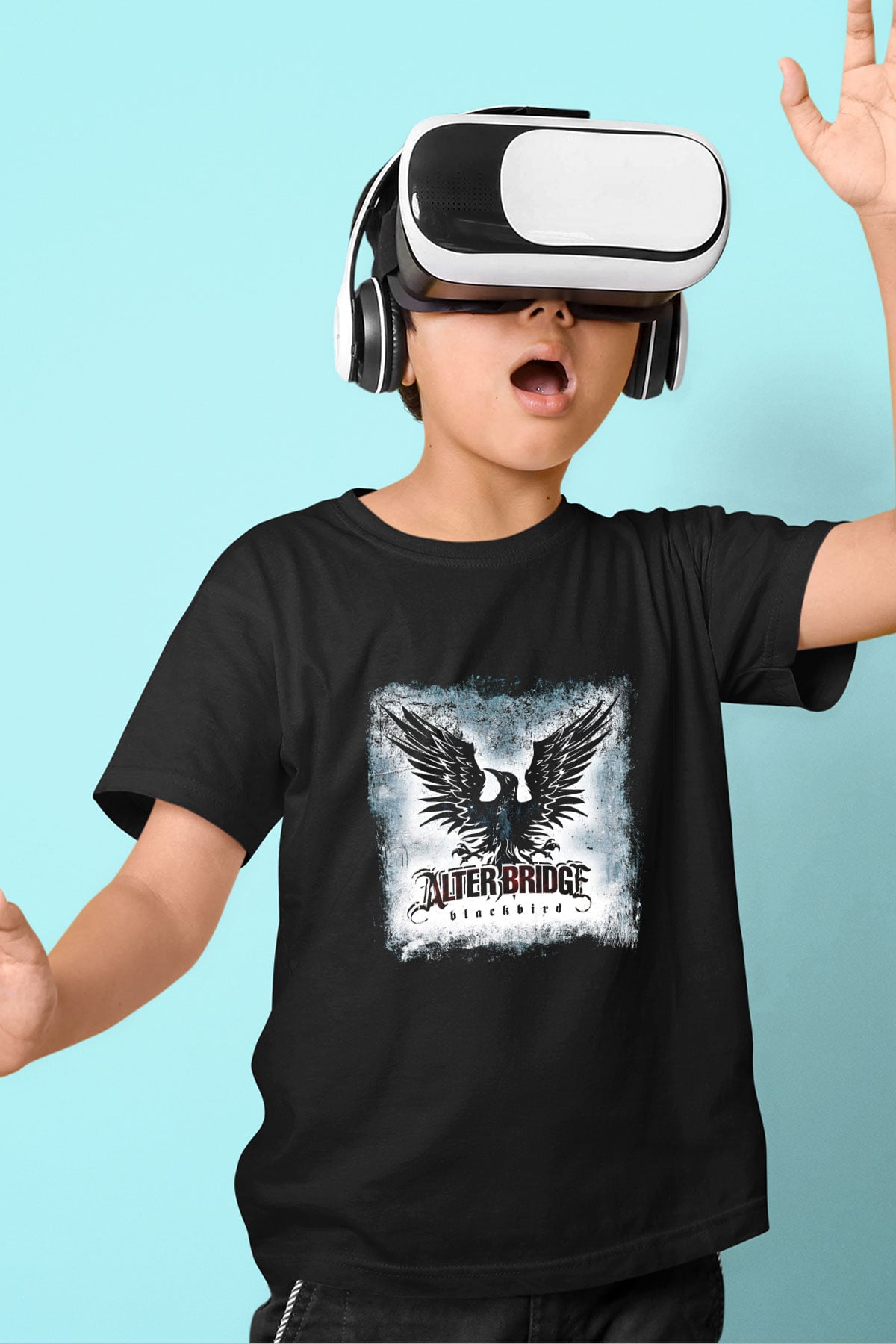 Alter Bridge Baskılı Unisex Siyah Çocuk Tişört