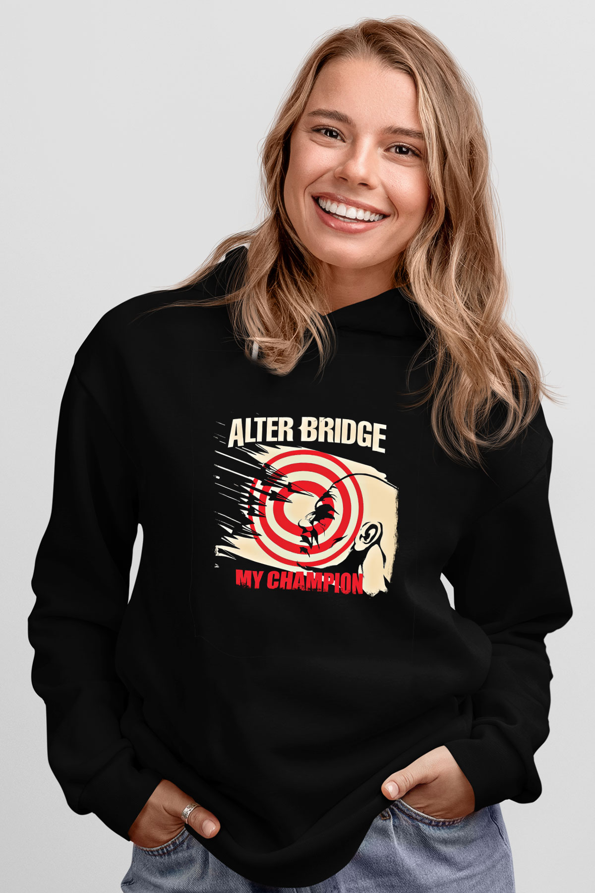 Alter Bridge Baskılı Unisex Siyah Hoodie