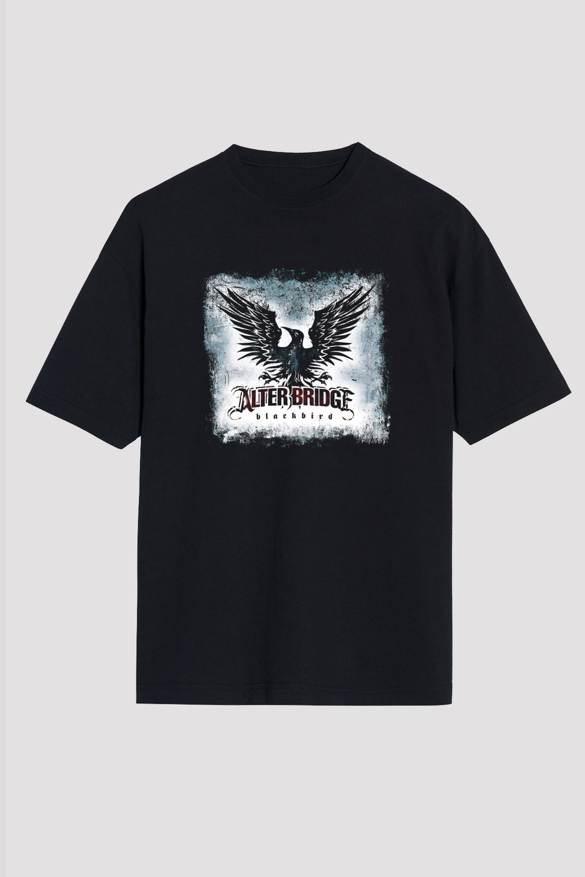 Alter Bridge Baskılı Unisex Siyah Oversize Tişört