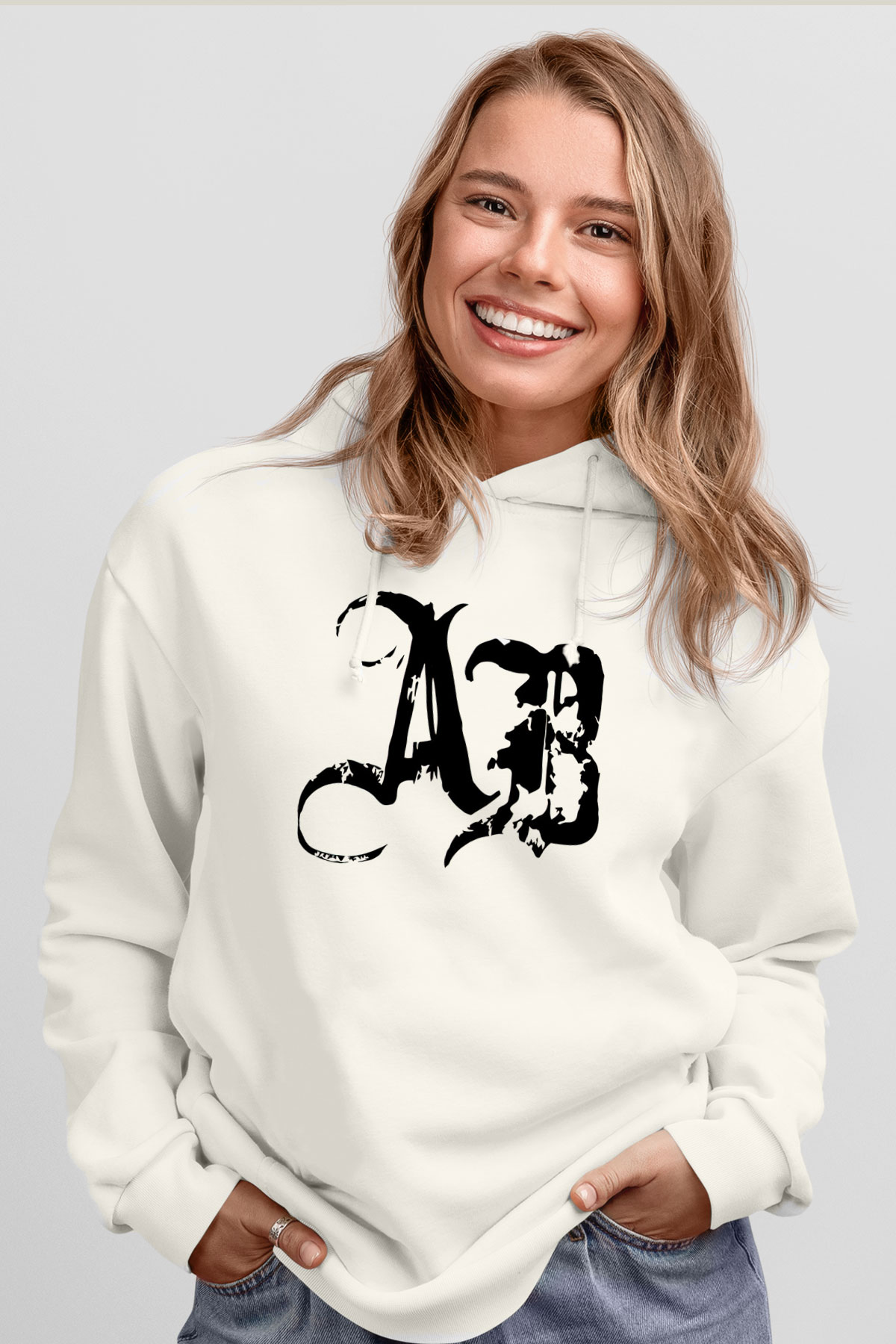 Alter Bridge Beyaz Unisex Kapüşonlu Sweatshirt