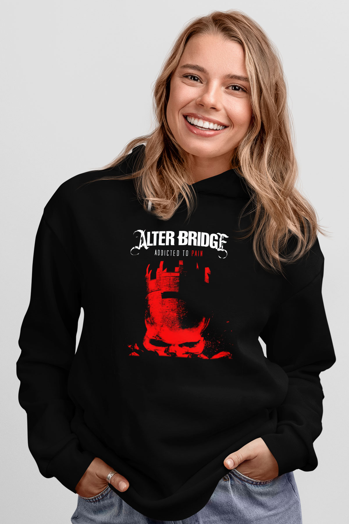 Alter Bridge Siyah Unisex Kapüşonlu Sweatshirt