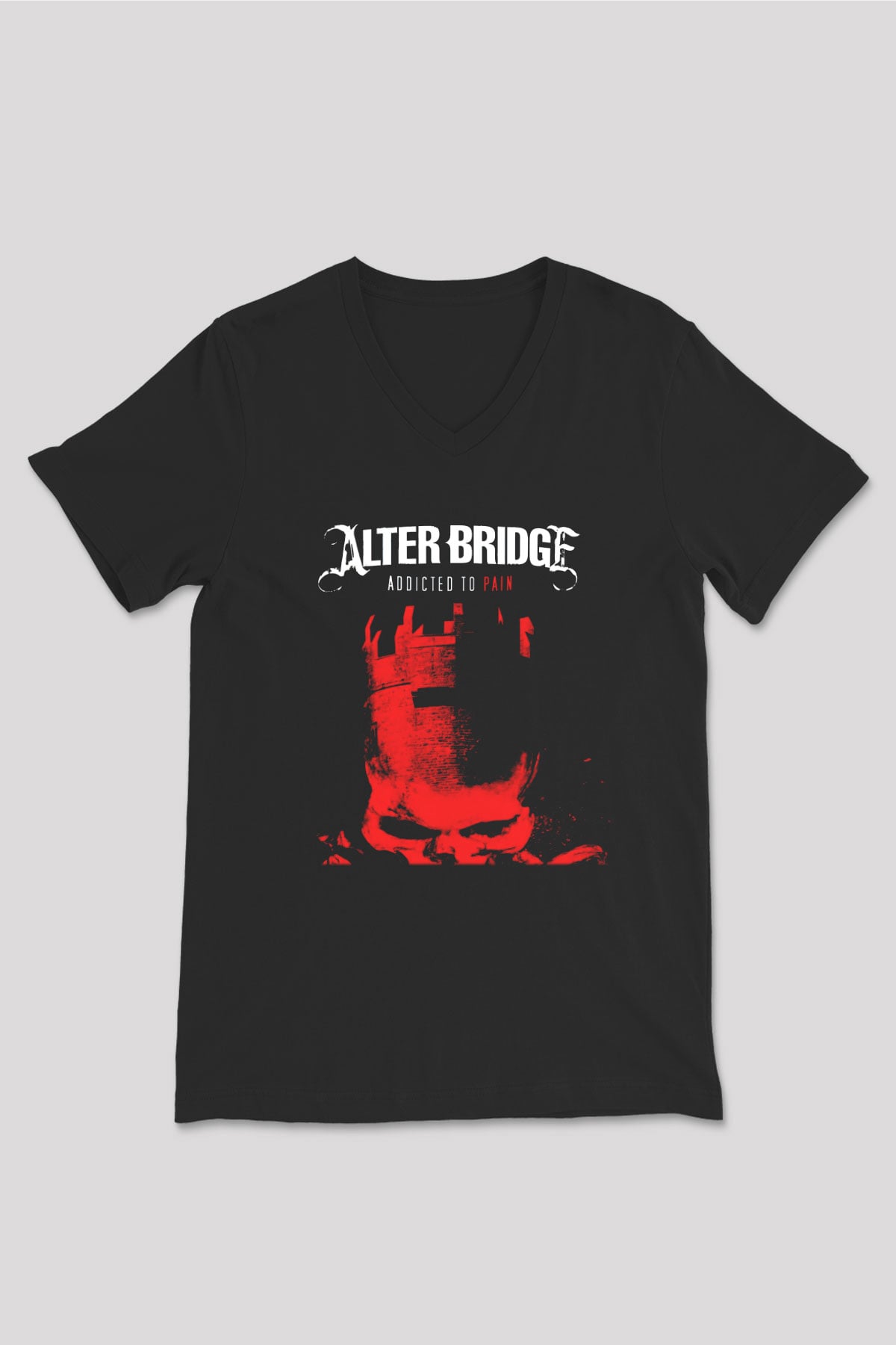 Alter Bridge Siyah Unisex V Yaka Tişört