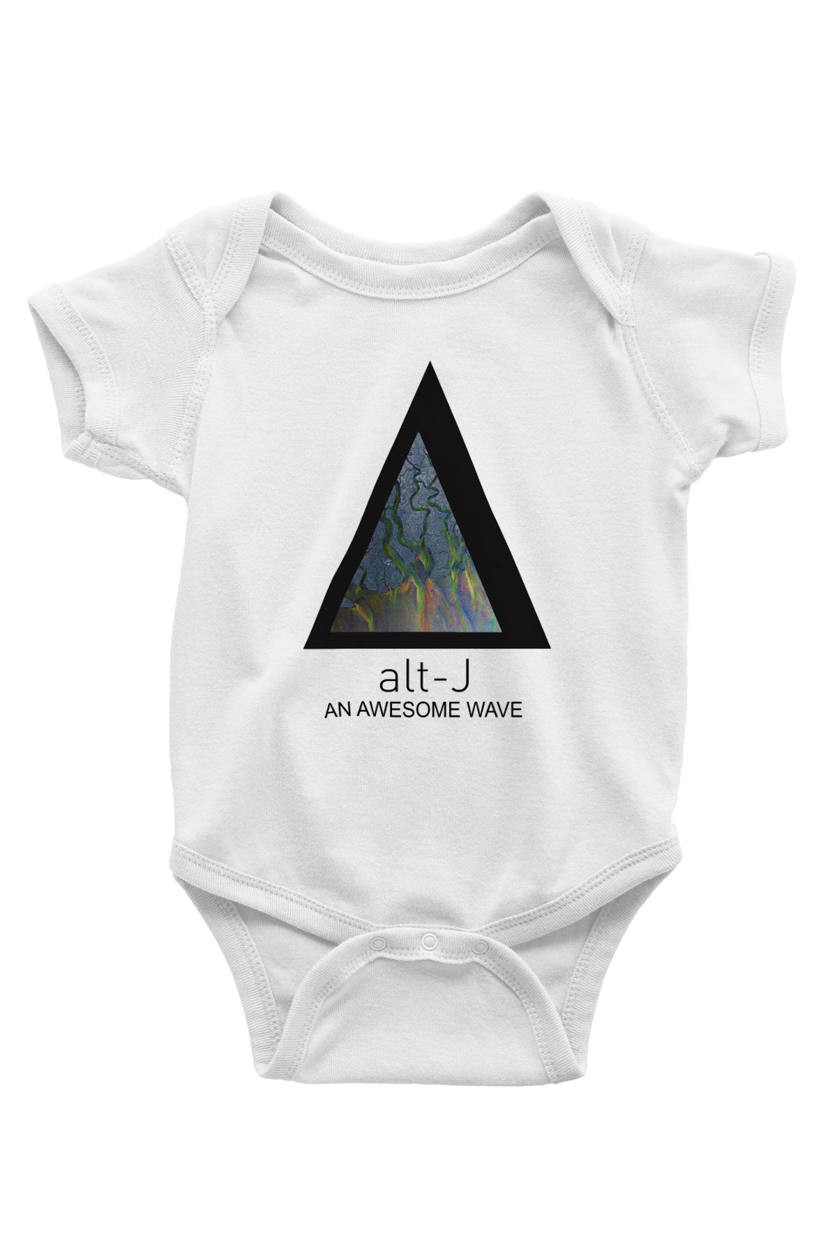 AltJ Baskılı Beyaz Unisex Bebek Body - Zıbın