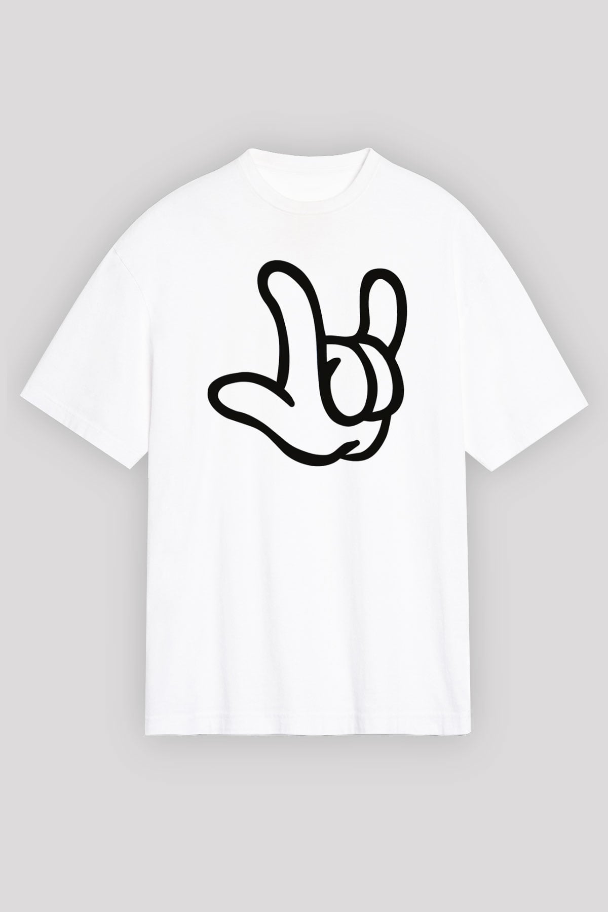 Alto Ritmo Rock Big Band Beyaz Unisex Oversize Tişört T-Shirt