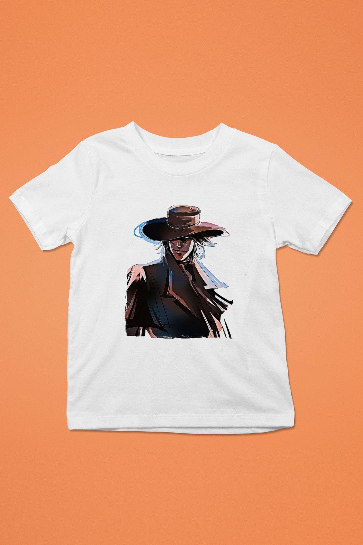 Alucard Baskılı Beyaz Unisex Beyaz Çocuk Tişört - Tshirt