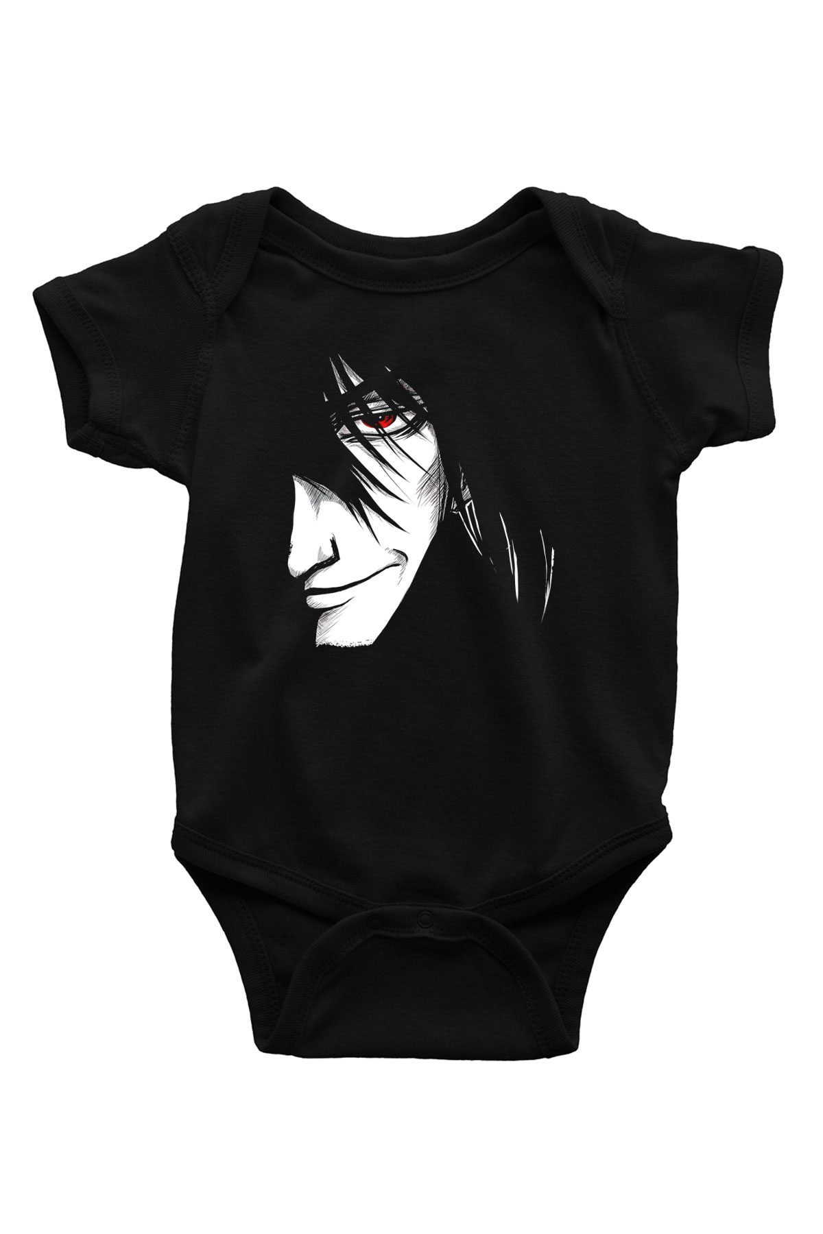 Alucard Baskılı Unisex Siyah Bebek Body - Zıbın