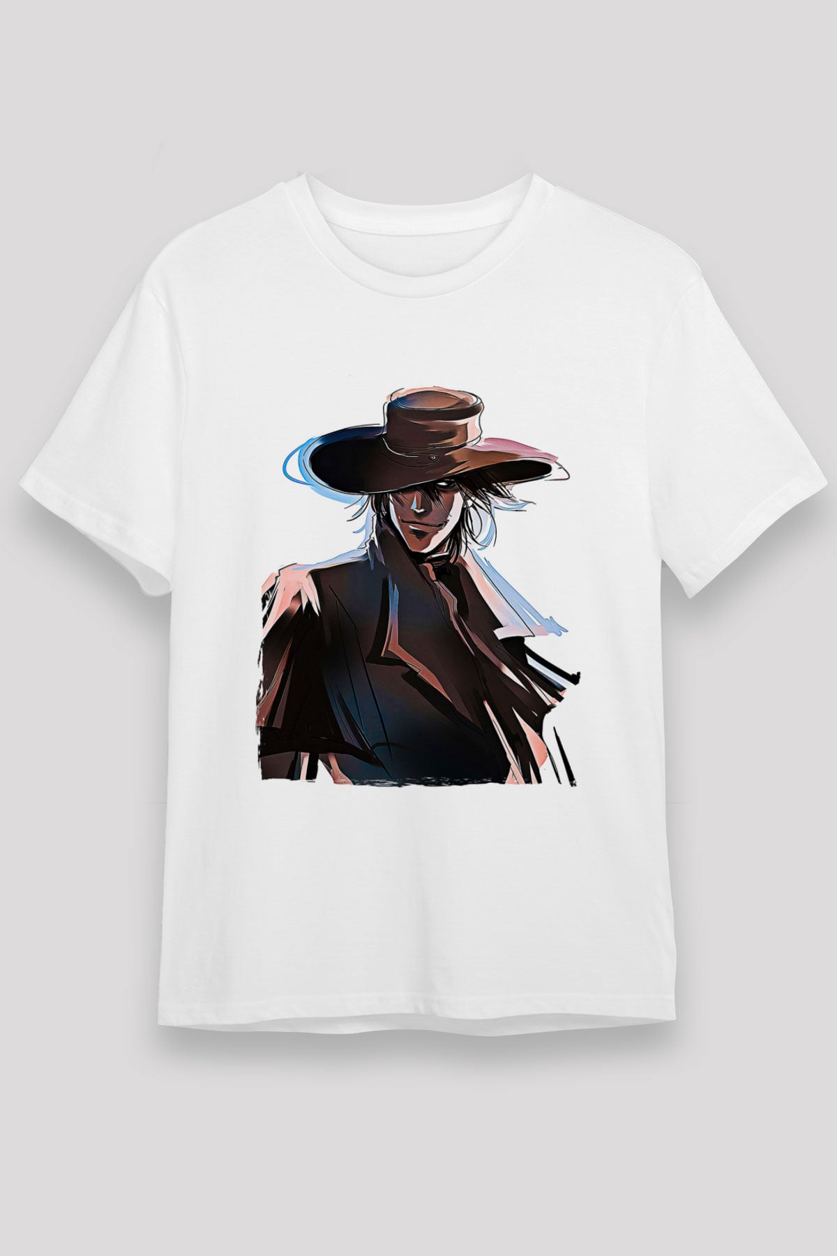Alucard Unisex Baskılı Beyaz Tişört - Tshirt