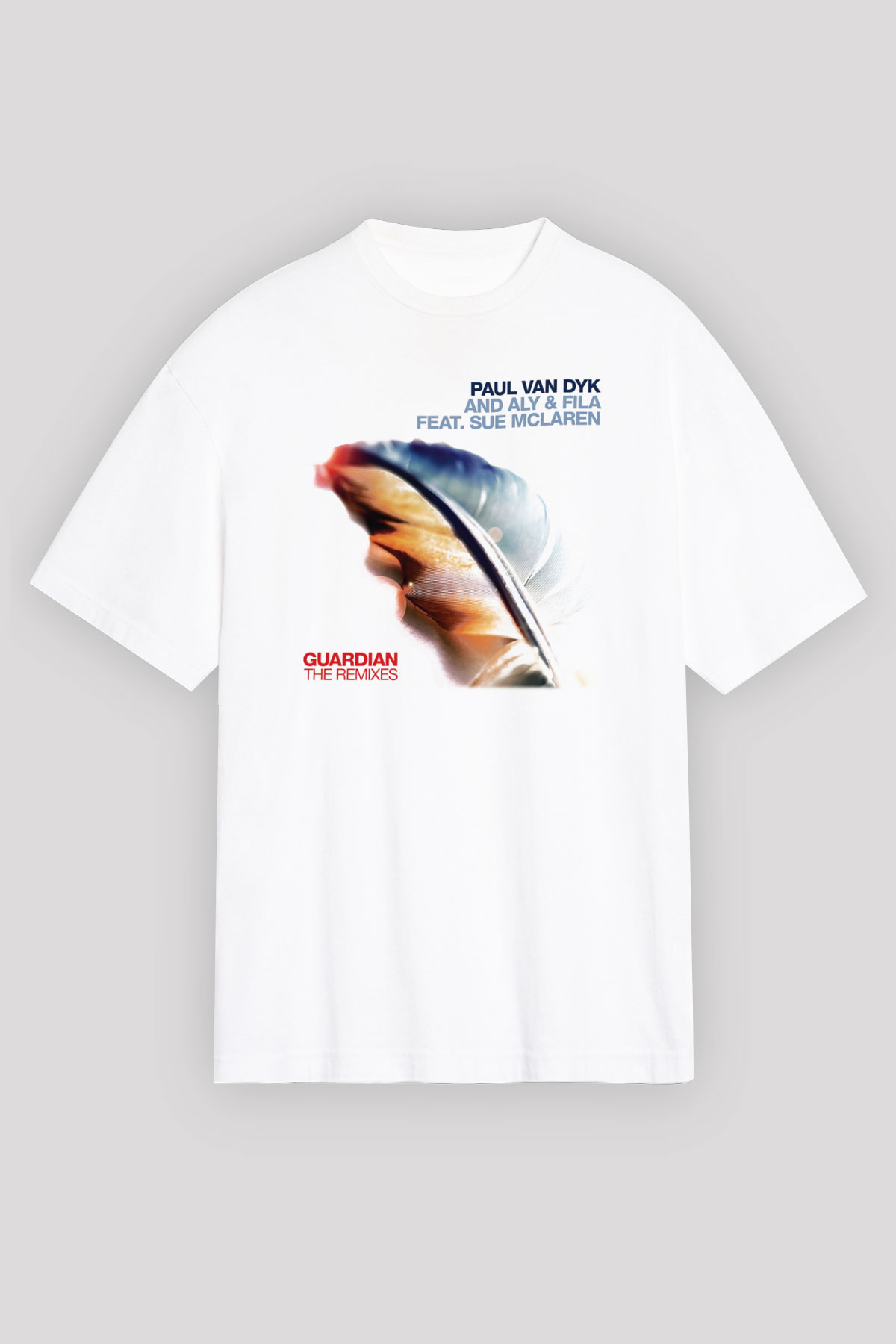 Aly & Fila Beyaz Unisex Oversize Tişört T-Shirt