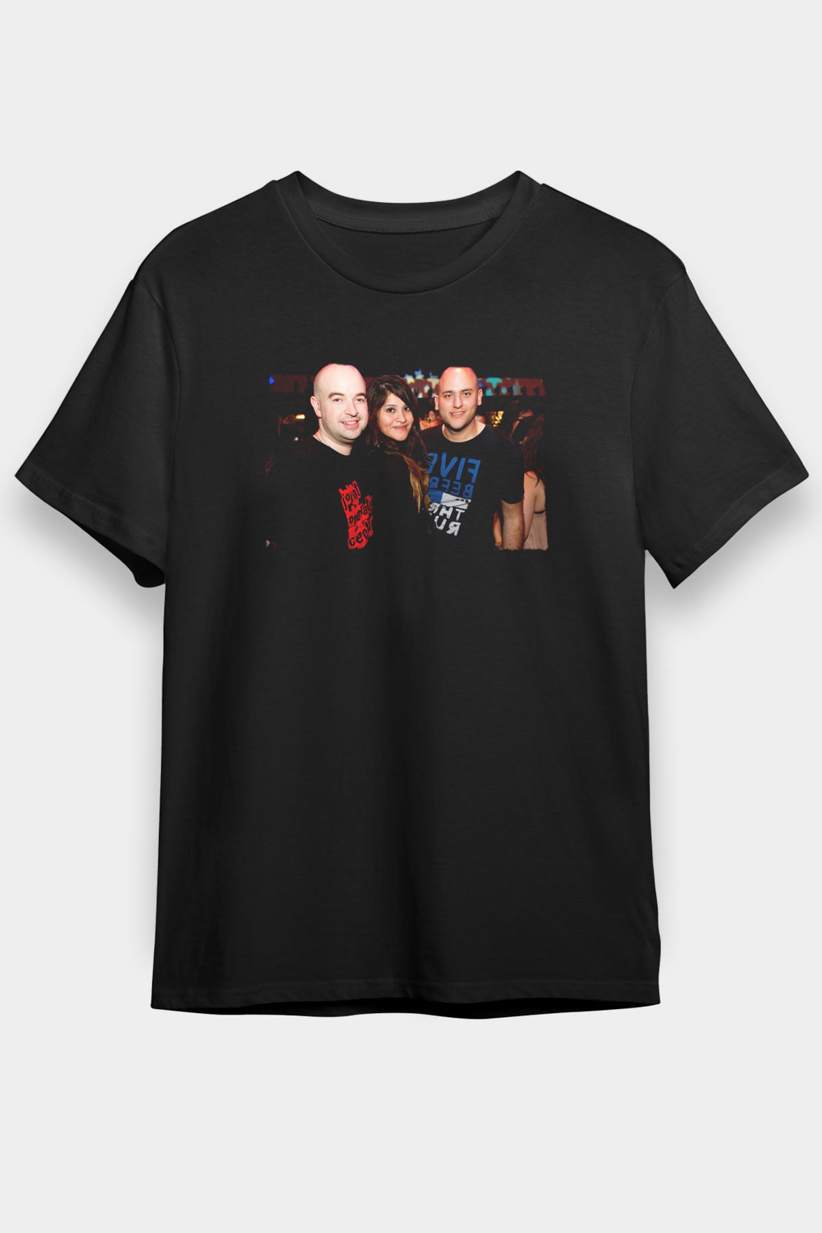 Aly & Fila Siyah Unisex Tişört T-Shirt - TişörtFabrikası