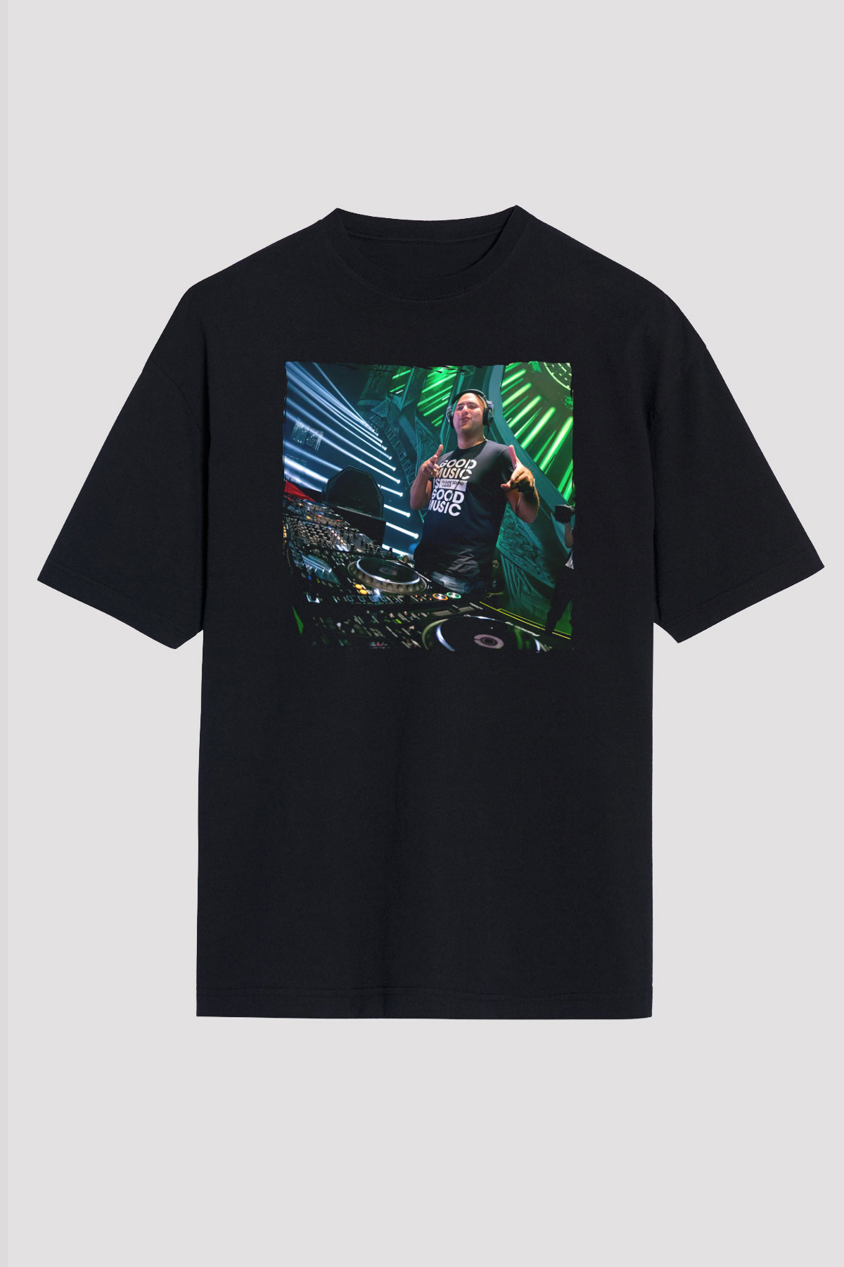 Aly & Fila Siyah Unisex Tişört T-Shirt - TişörtFabrikası