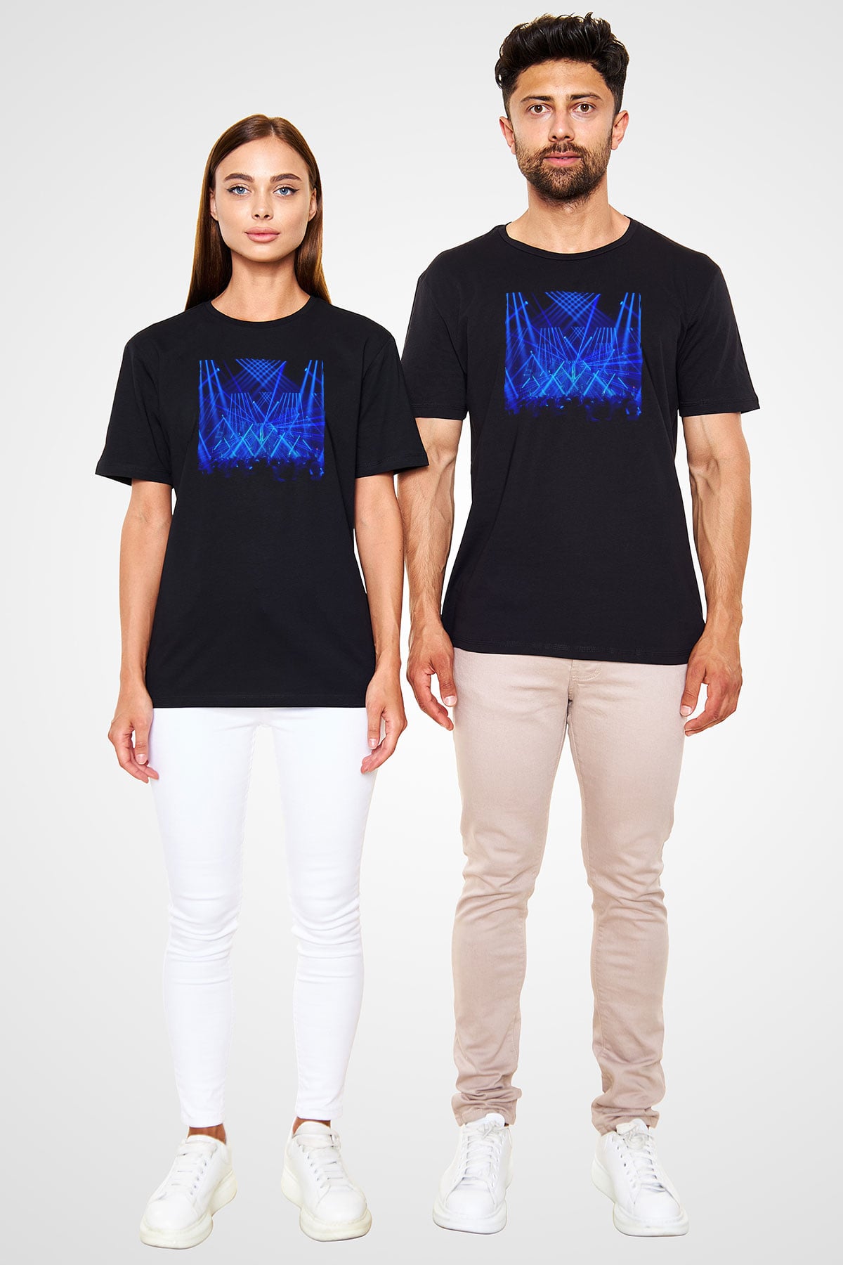 Aly & Fila Siyah Unisex Tişört T-Shirt - TişörtFabrikası
