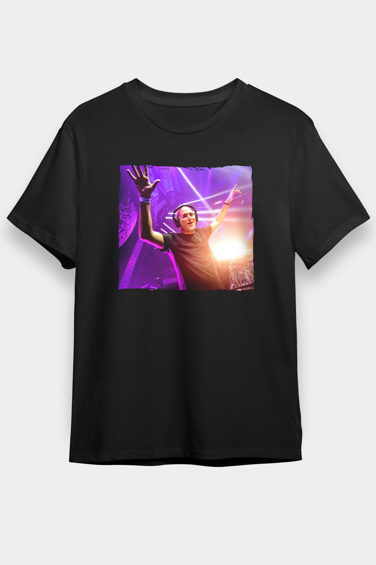 Aly & Fila Siyah Unisex Tişört T-Shirt - TişörtFabrikası