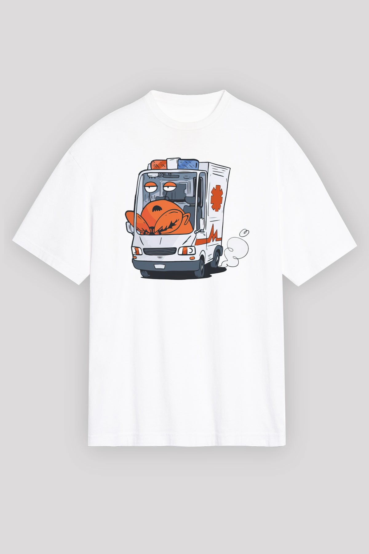 Ambulans şoförü Beyaz Unisex Tişört T-Shirt - TişörtFabrikası