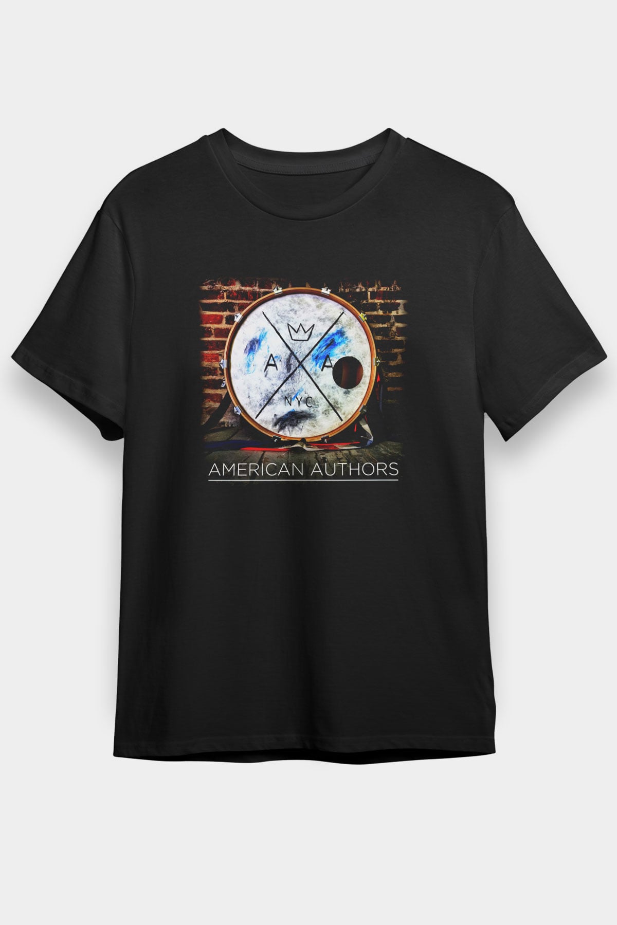 American Authors Siyah Unisex Tişört T-Shirt - TişörtFabrikası