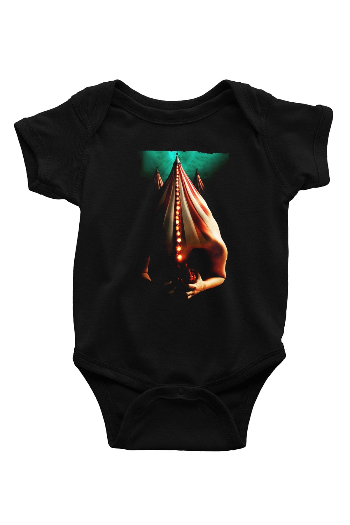 American Horror Story Baskılı Siyah Bebek Body - Zıbın
