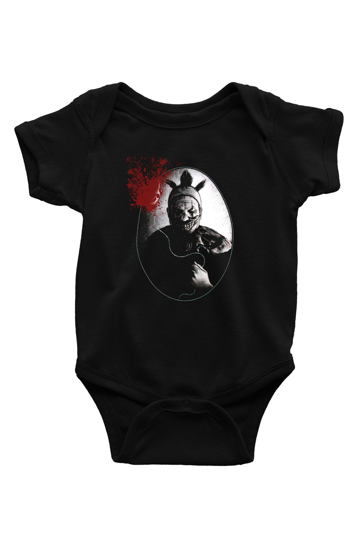 American Horror Story Baskılı Siyah Bebek Body - Zıbın