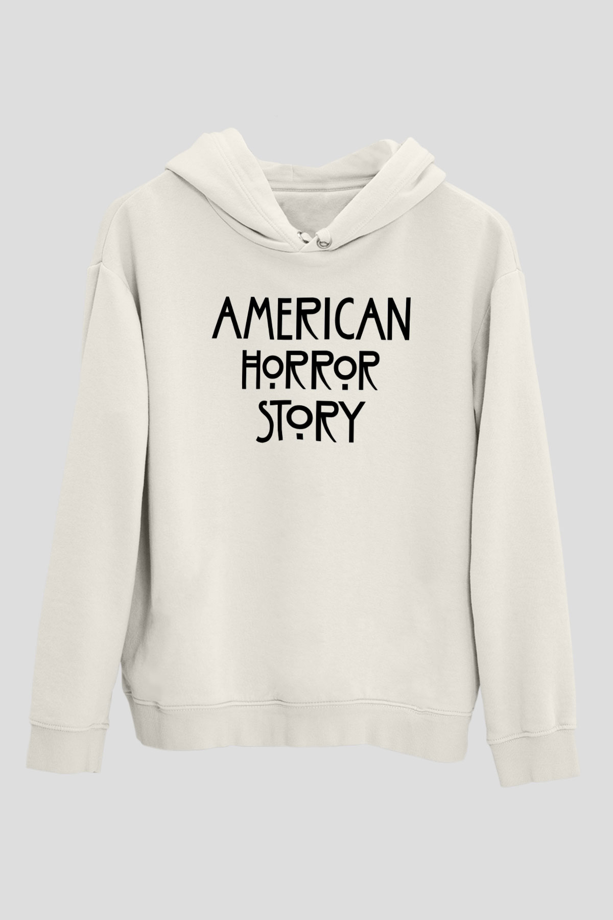 American Horror Story Normal People Scare Me Beyaz Unisex Kapşonlu Sweatshirt