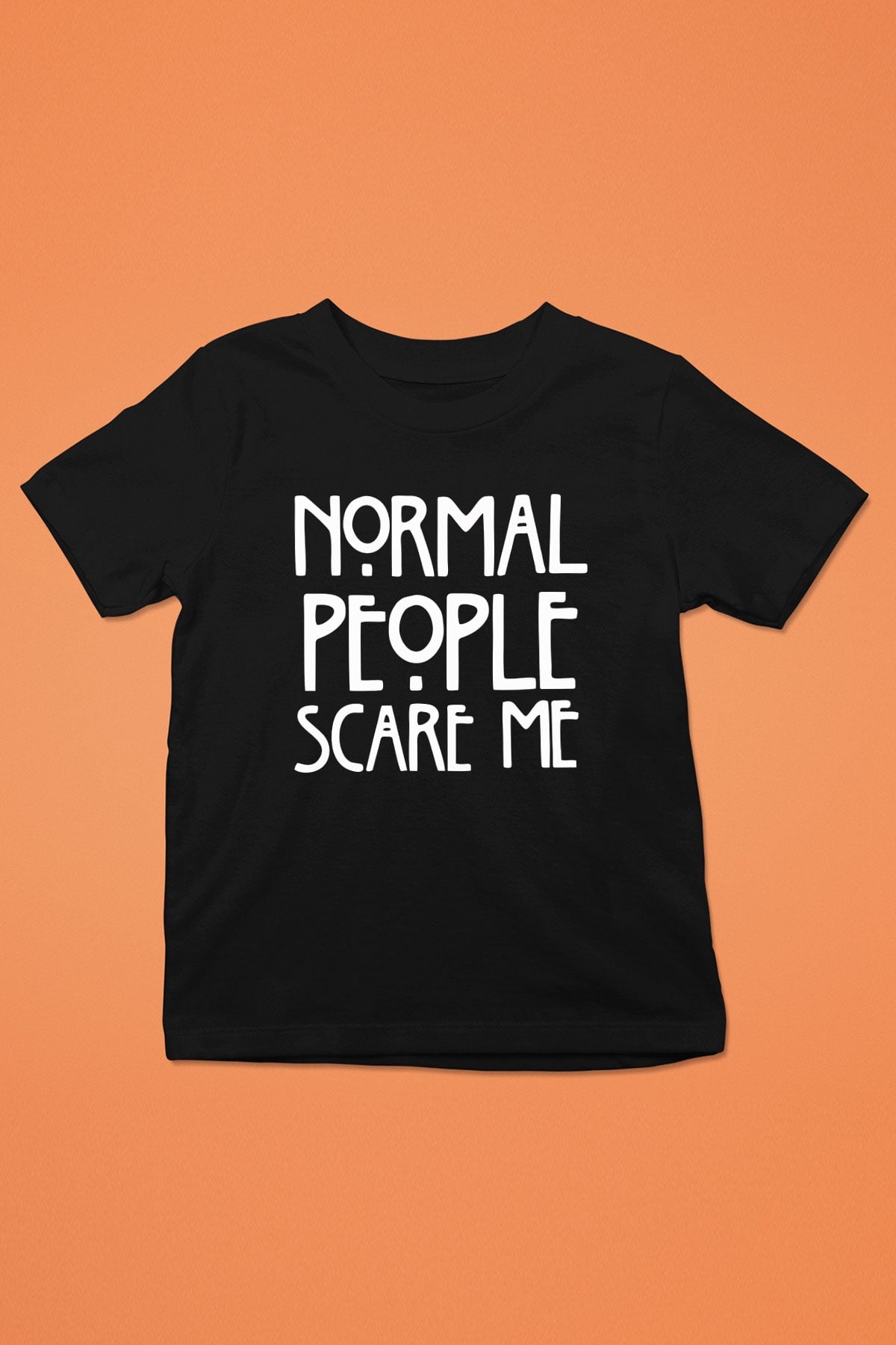 American Horror Story Normal People Scare Me Baskılı Siyah Unisex Çocuk Tişört