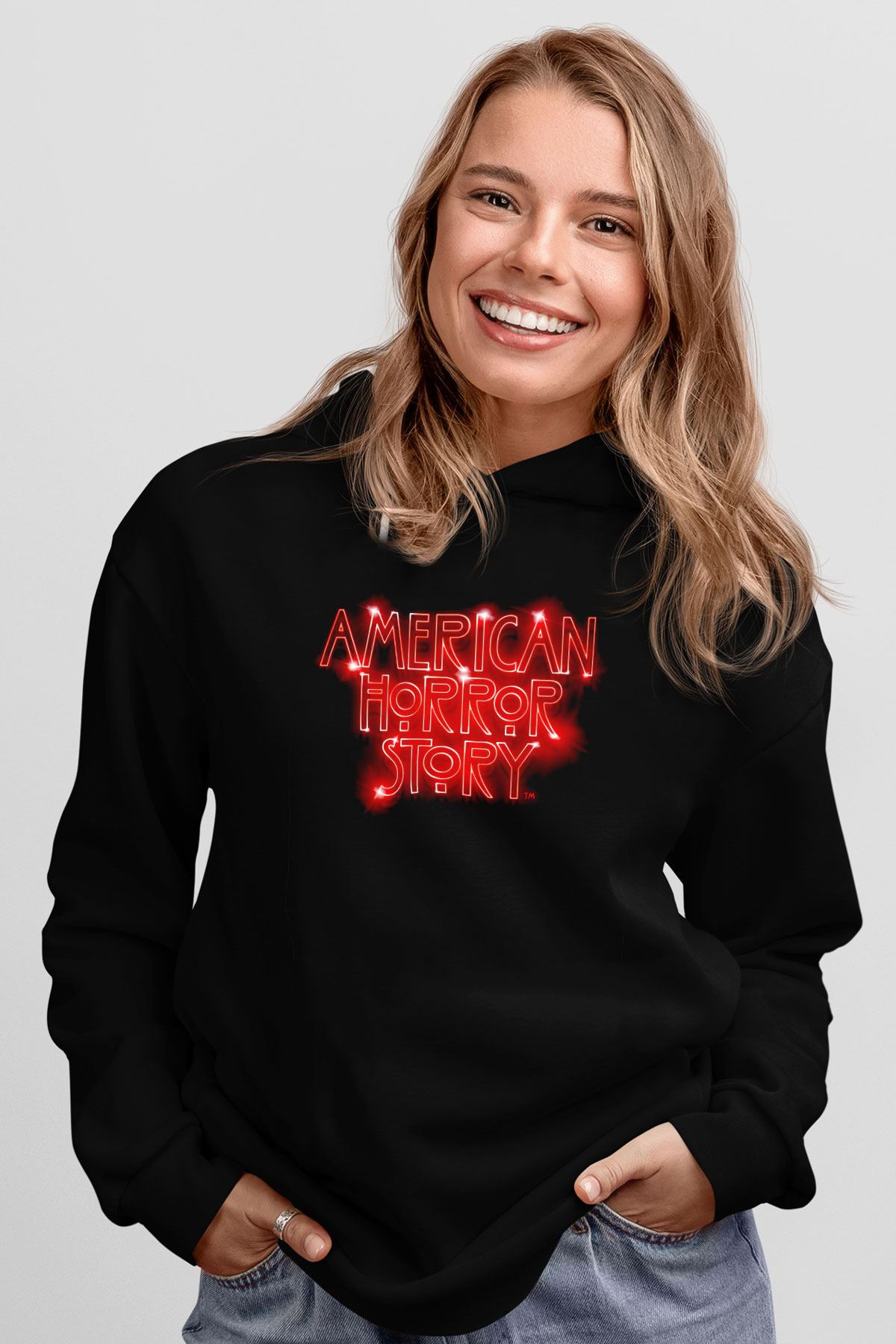 American Horror Story Siyah Unisex Hoodie