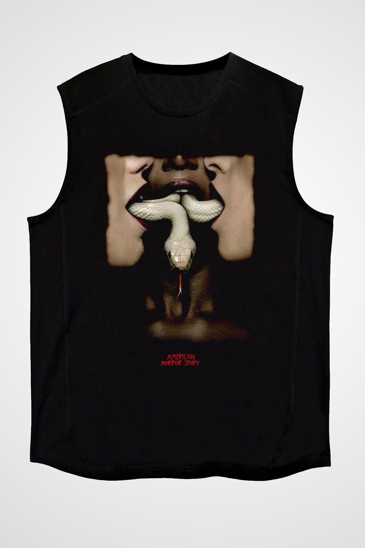 American Horror Story Siyah Unisex Kolsuz Tişört