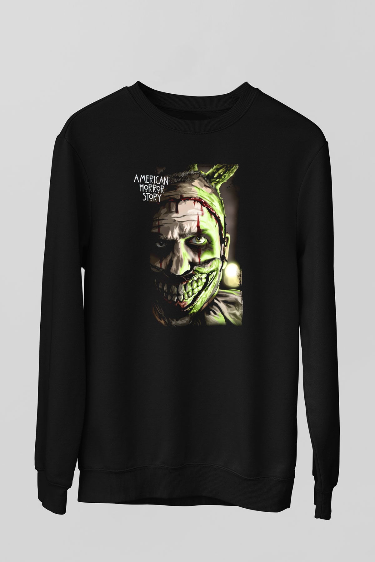 American Horror Story Siyah Unisex Sweatshirt