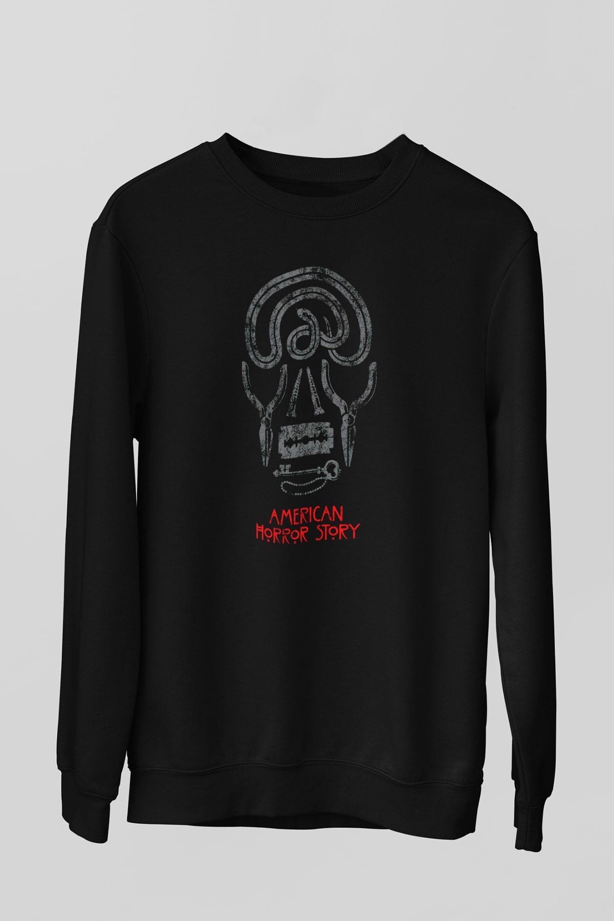 American Horror Story Siyah Unisex Sweatshirt