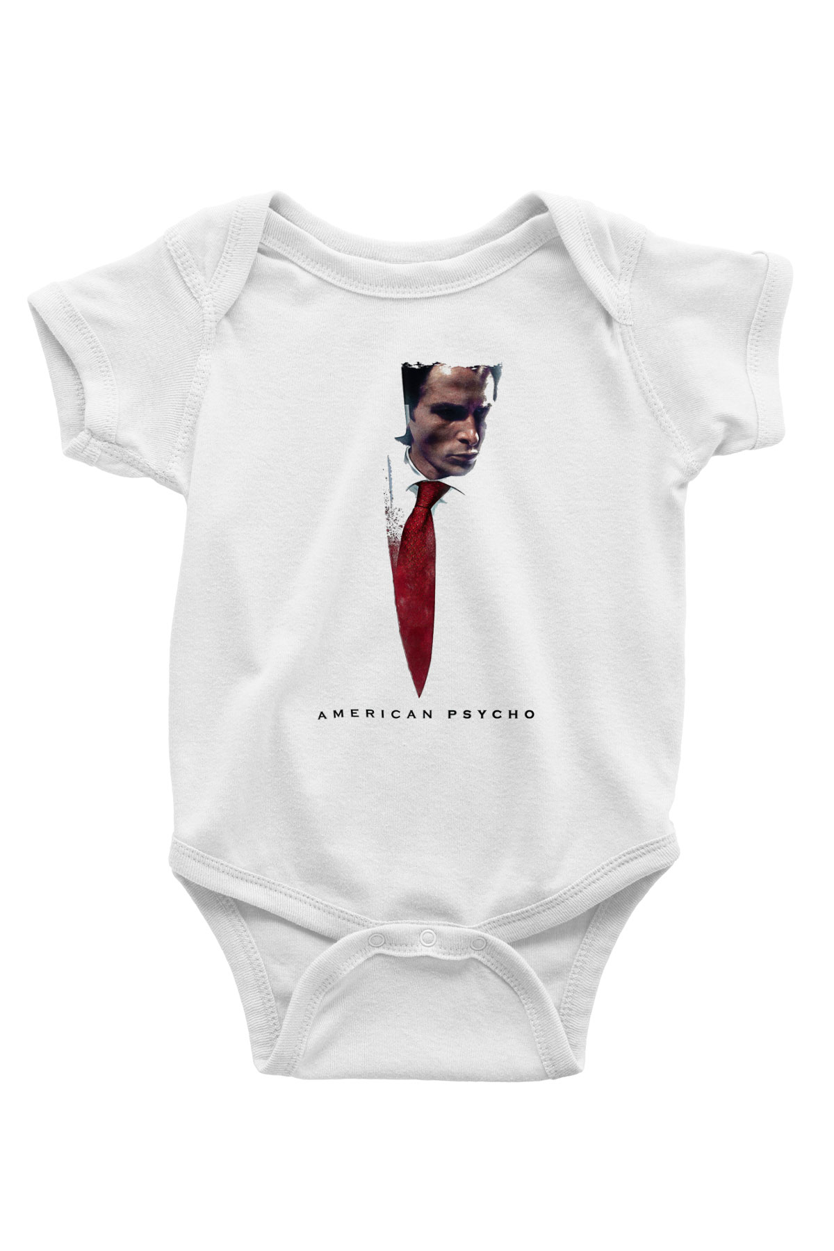 American Psycho Baskılı Beyaz Unisex Bebek Body - Zıbın