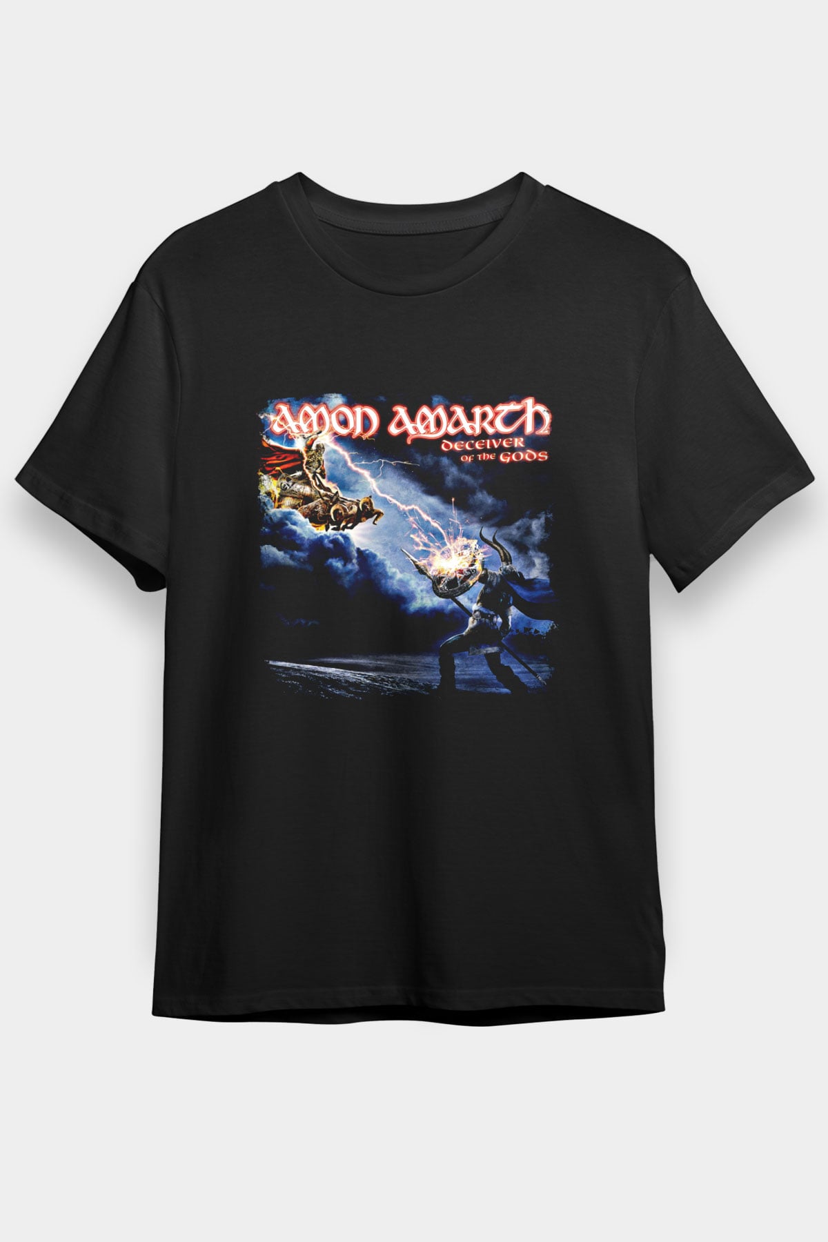 Amon Amarth Baskılı Unisex Siyah Tişört