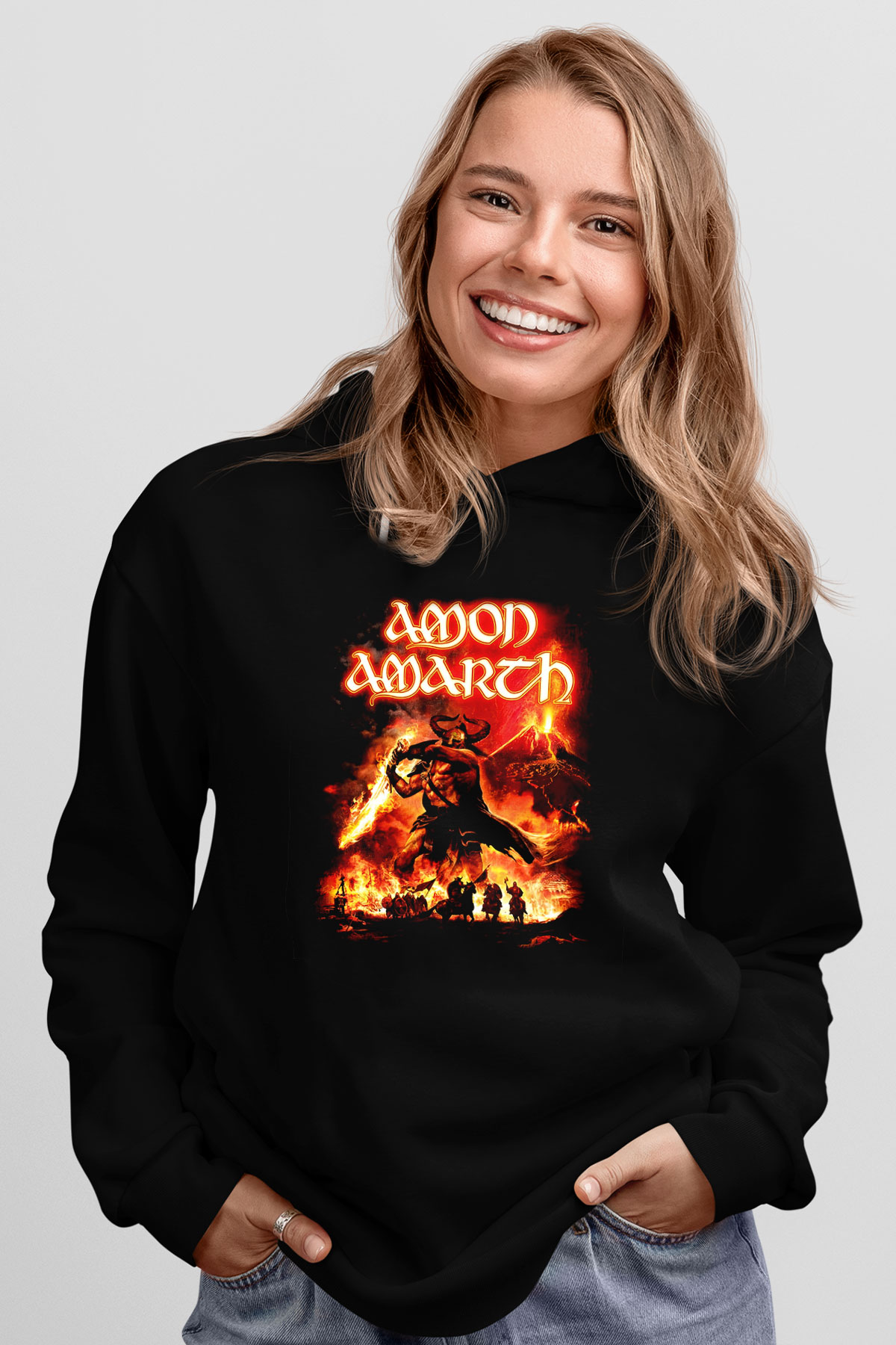Amon Amarth Siyah Unisex Hoodie