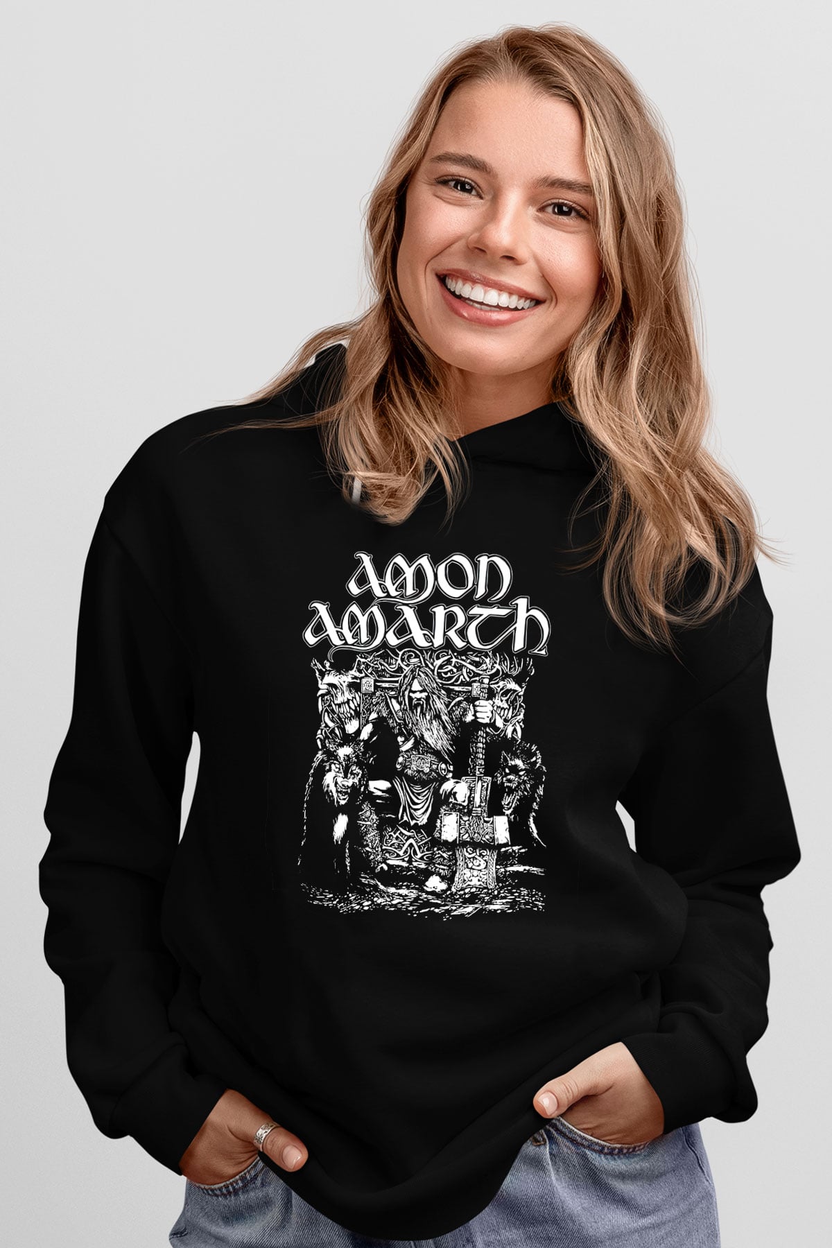 Amon Amarth Siyah Unisex Hoodie