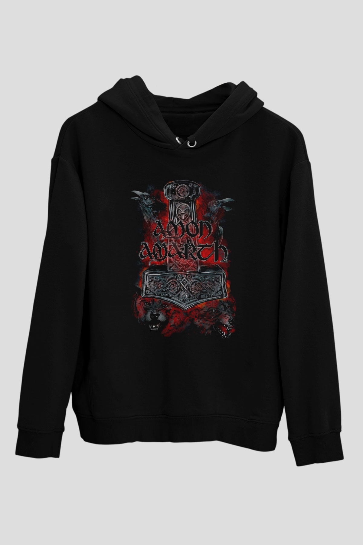 Amon Amarth Siyah Unisex Hoodie