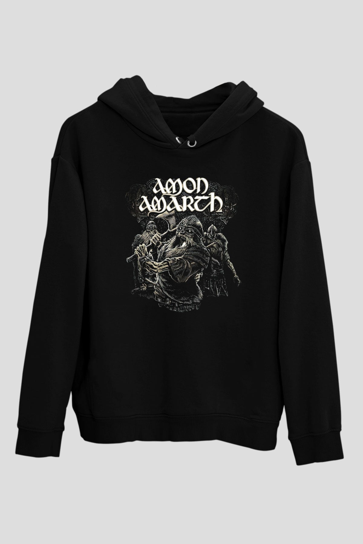 Amon Amarth Siyah Unisex Kapüşonlu Sweatshirt