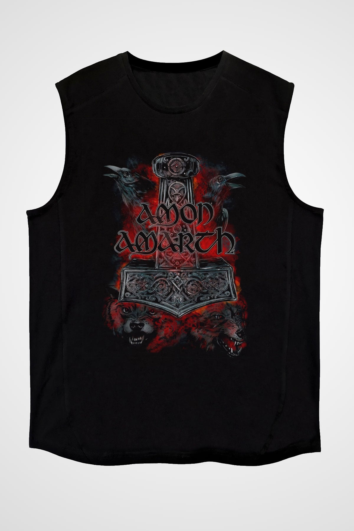 Amon Amarth Siyah Unisex Kolsuz Tişört