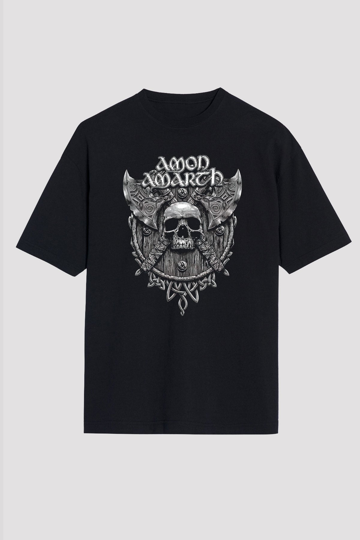 Amon Amarth Siyah Unisex Oversize Tişört T-Shirt