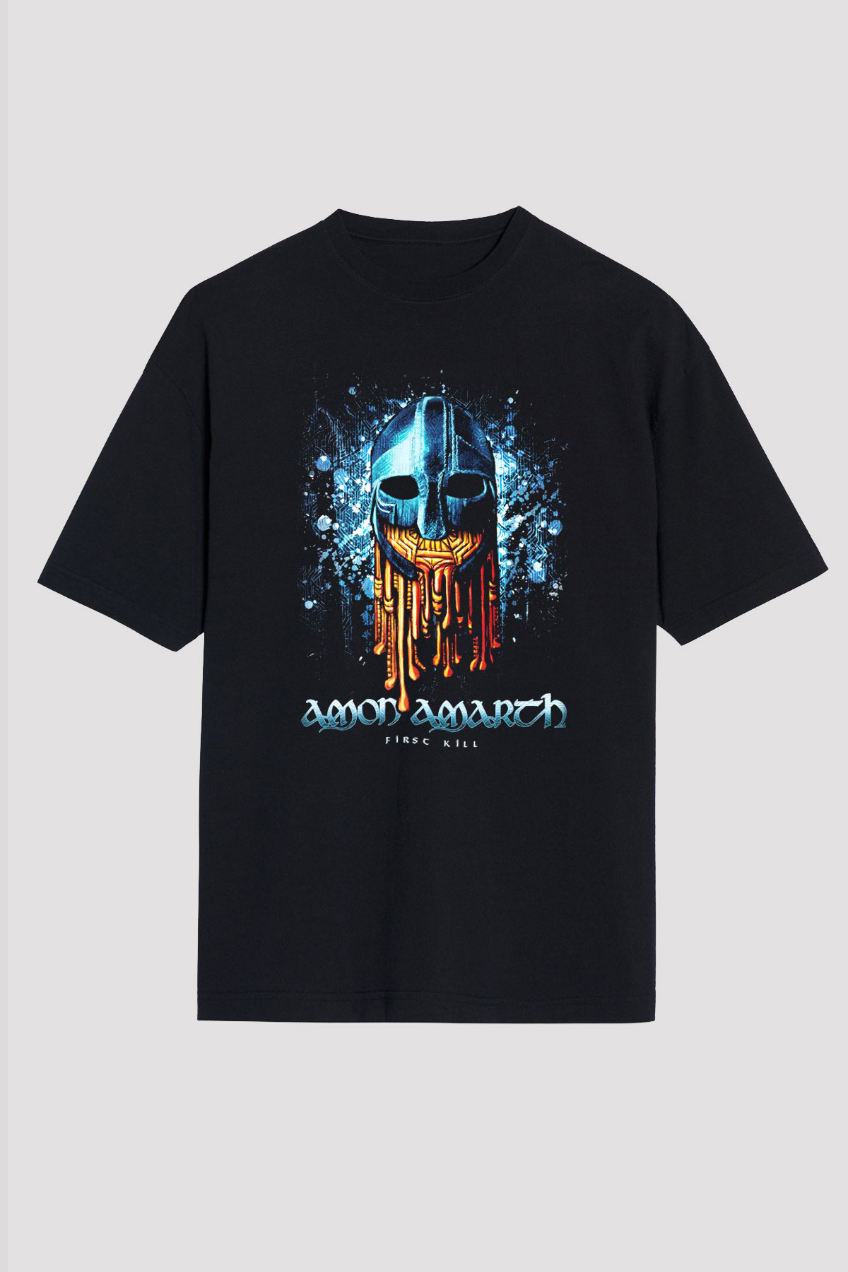 Amon Amarth Siyah Unisex Oversize Tişört T-Shirt