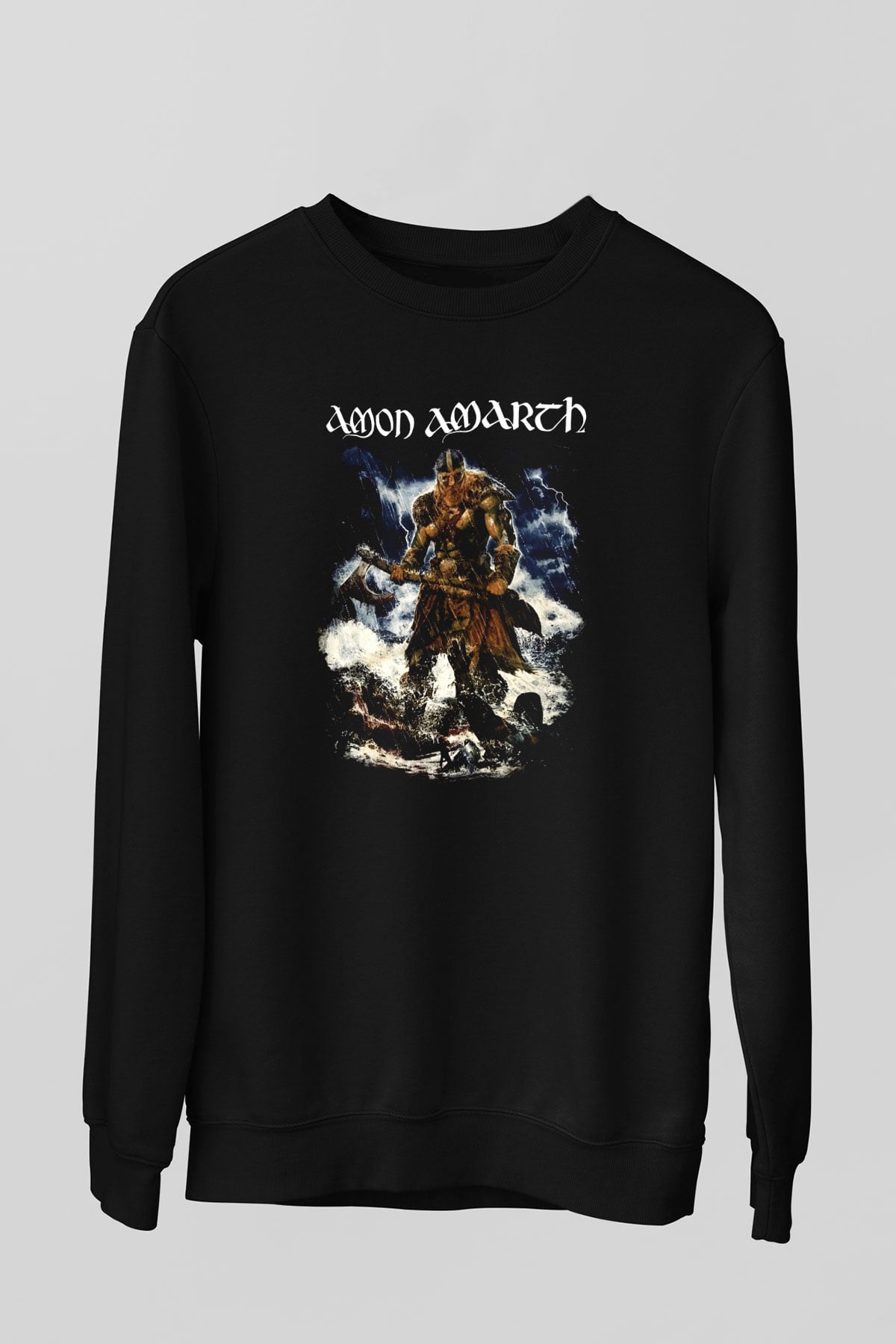 Amon Amarth Siyah Unisex Sweatshirt