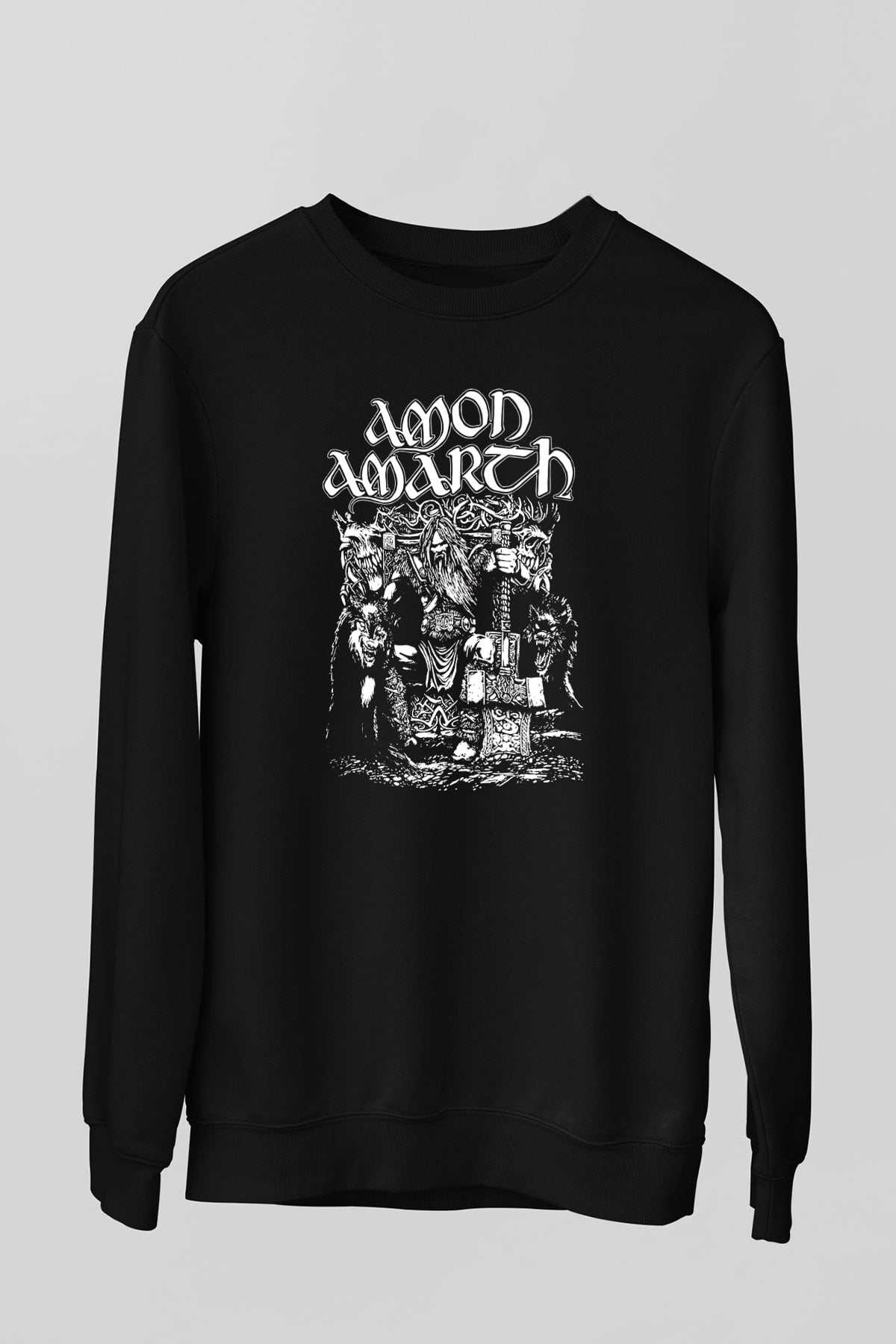 Amon Amarth Siyah Unisex Sweatshirt