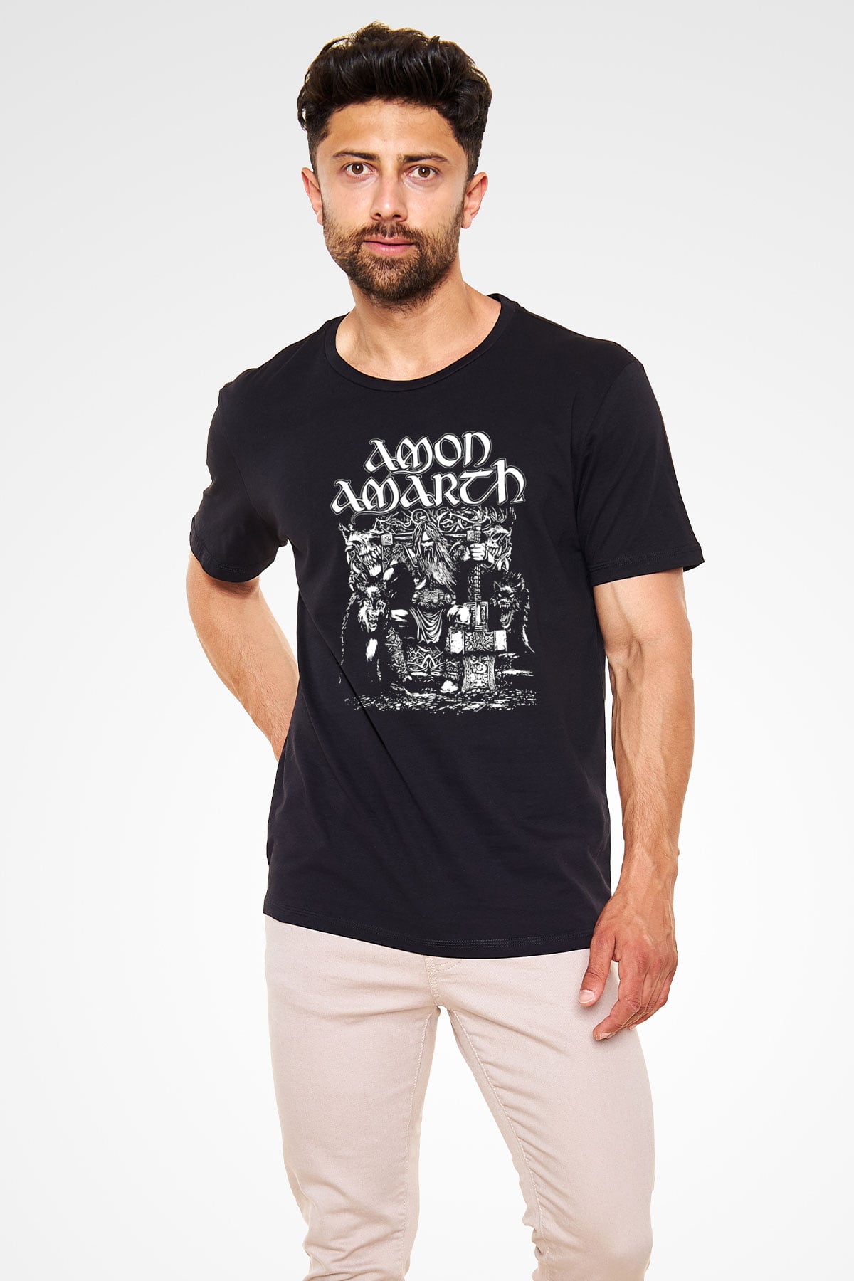Amon Amarth Siyah Unisex Tişört T-Shirt - TişörtFabrikası