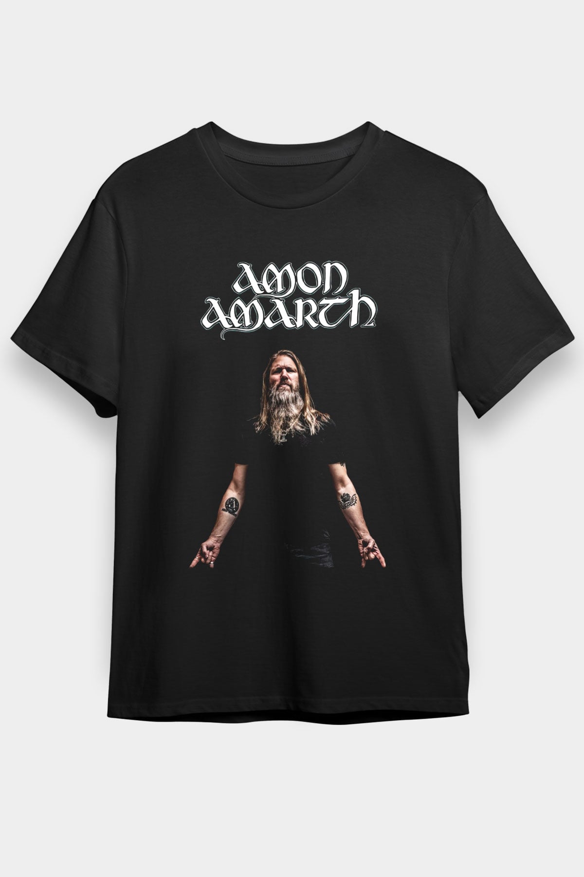 Amon Amarth Siyah Unisex Tişört T-Shirt - TişörtFabrikası