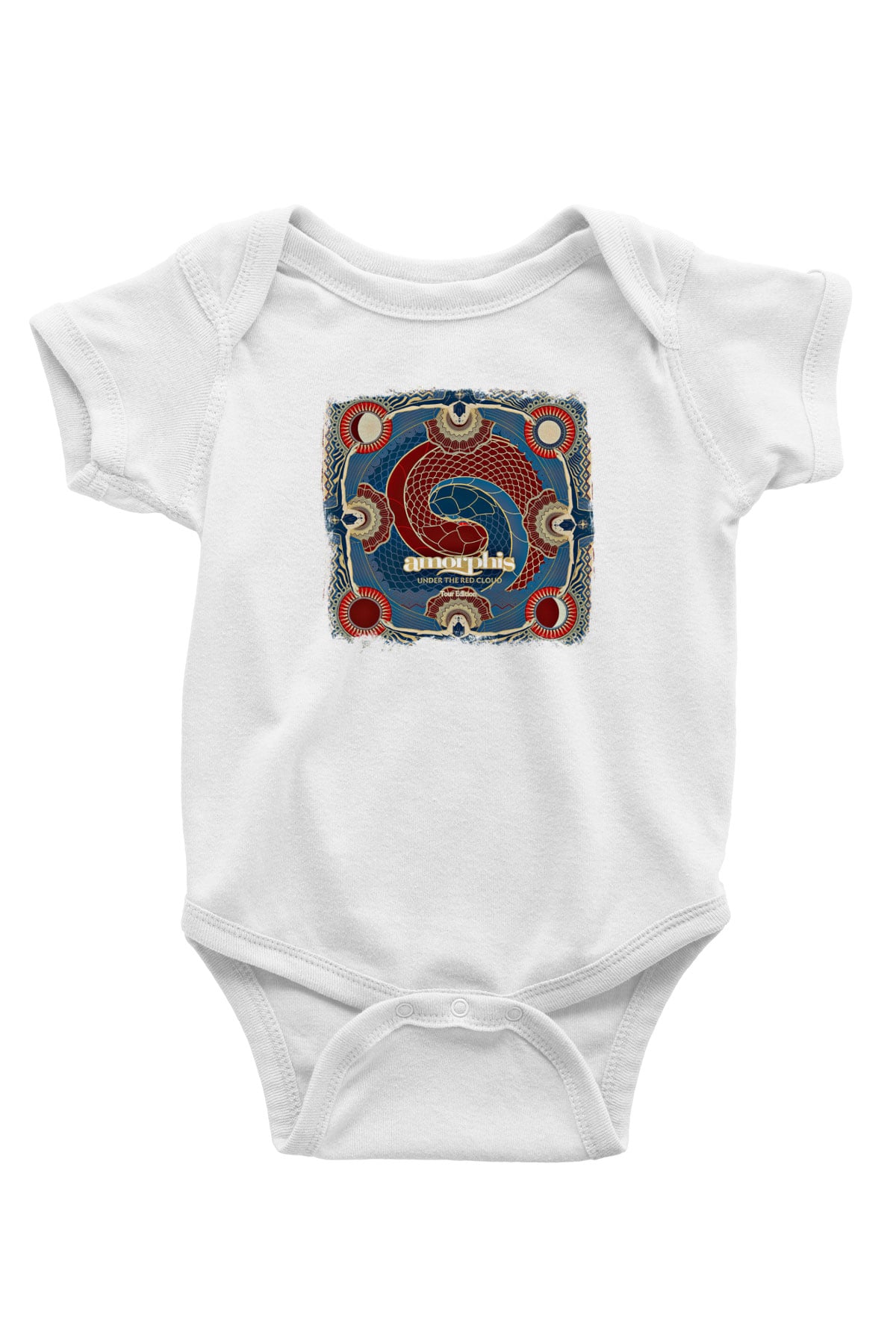 Amorphis Baskılı Unisex Beyaz Bebek Body - Zıbın